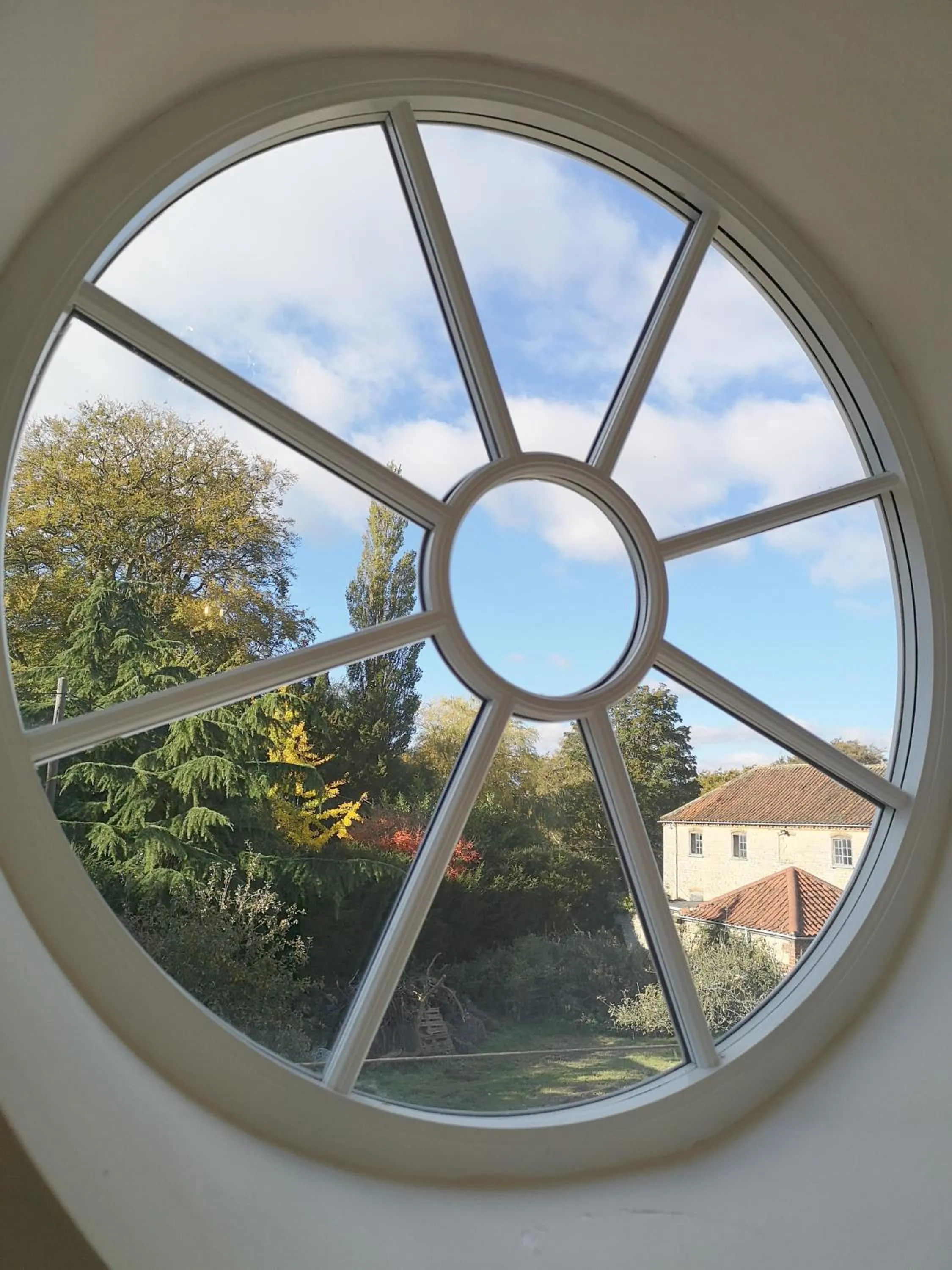 Garden view in Cleatham Hall