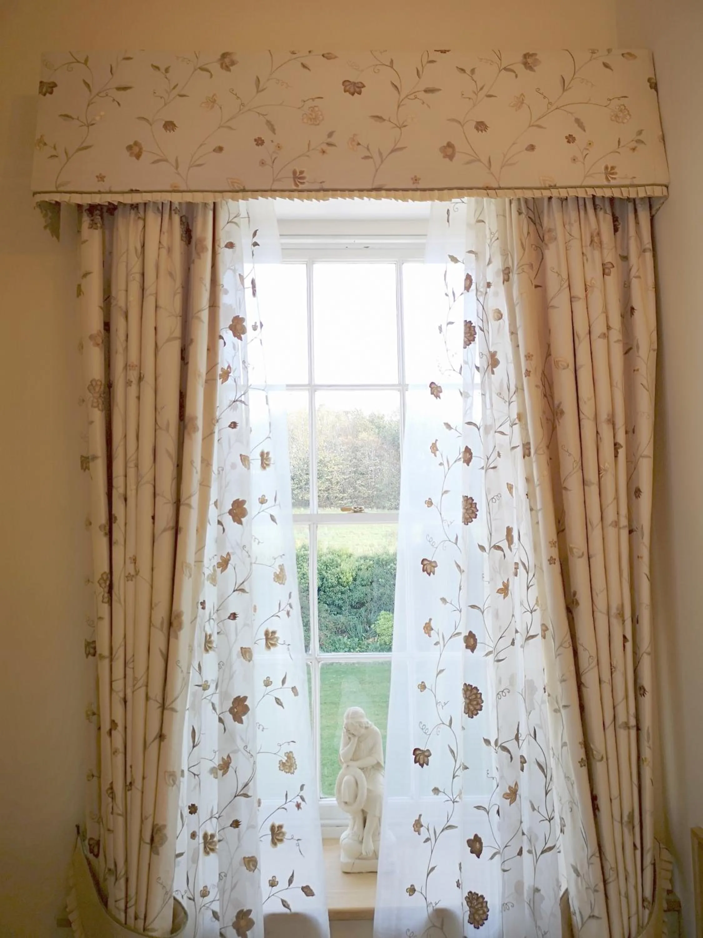 Garden view in Cleatham Hall