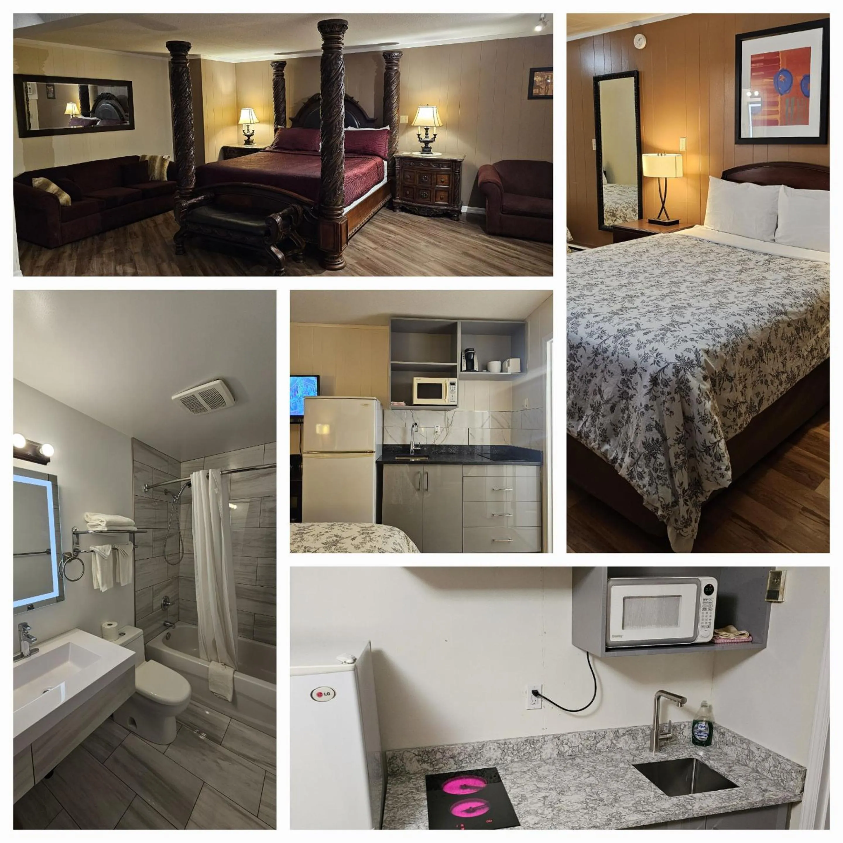 Property building, Bed in Parkway Motel & European Lodges