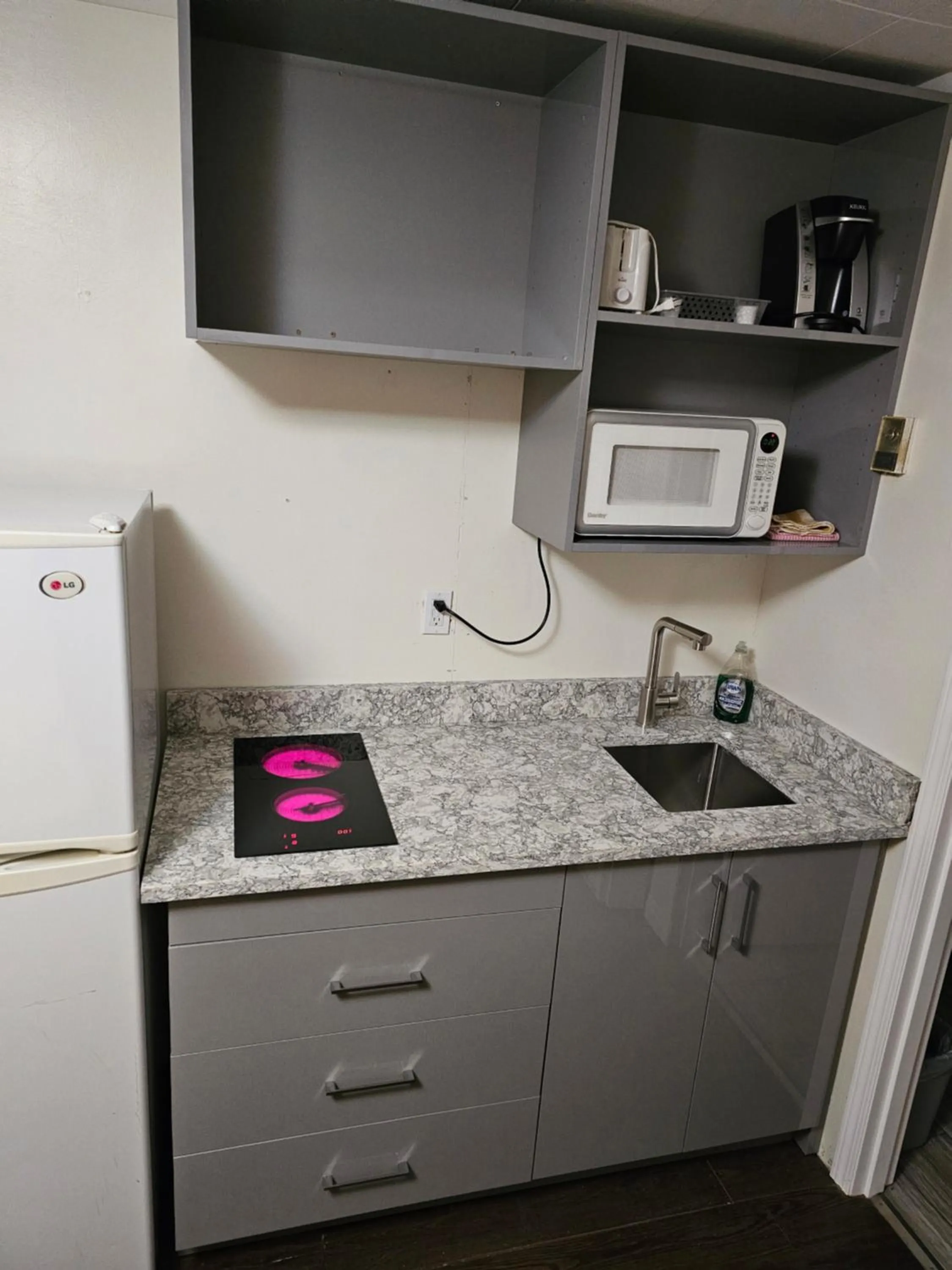 Kitchen or kitchenette in Parkway Motel & European Lodges