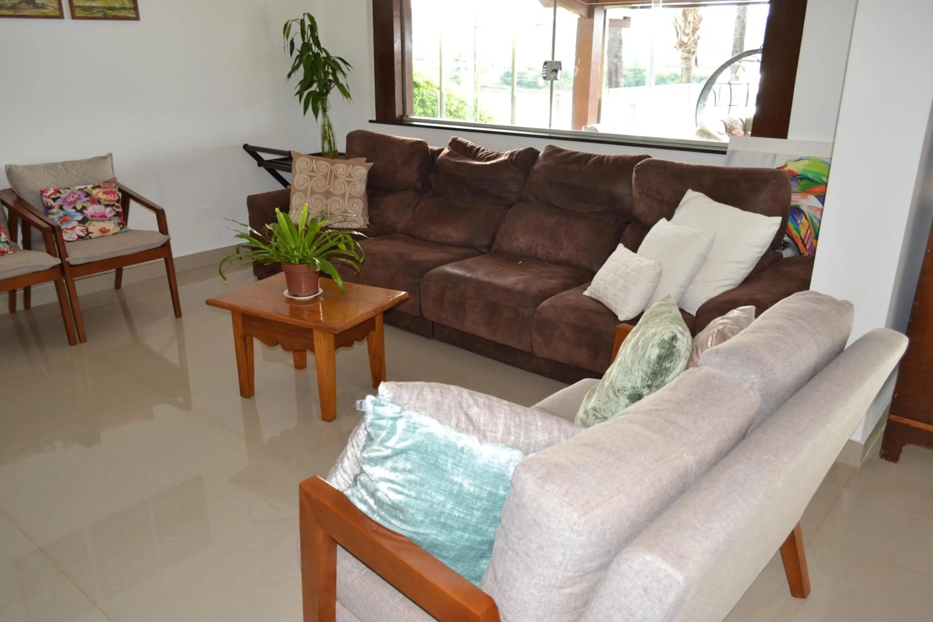 Living room in Pousada Suítes do Lago