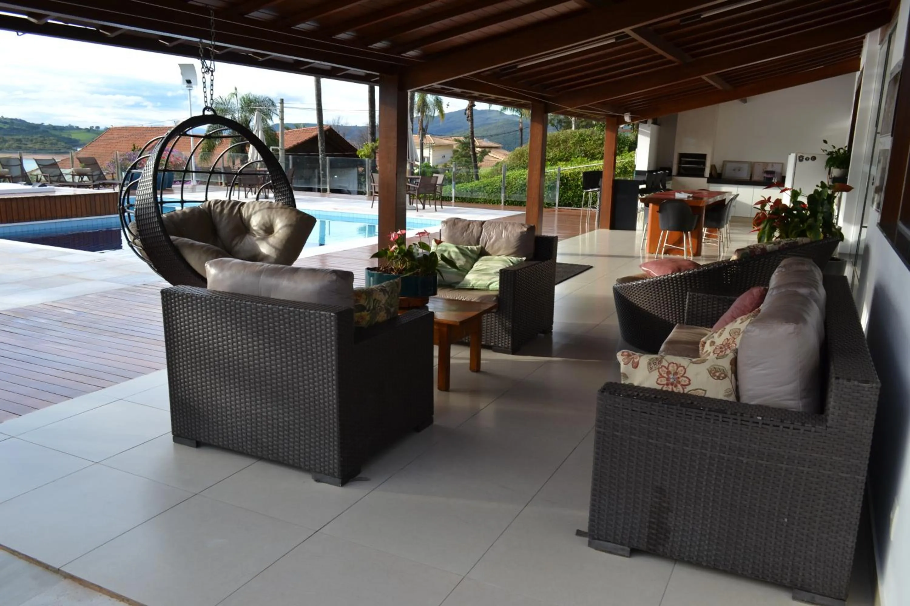 Patio in Pousada Suítes do Lago