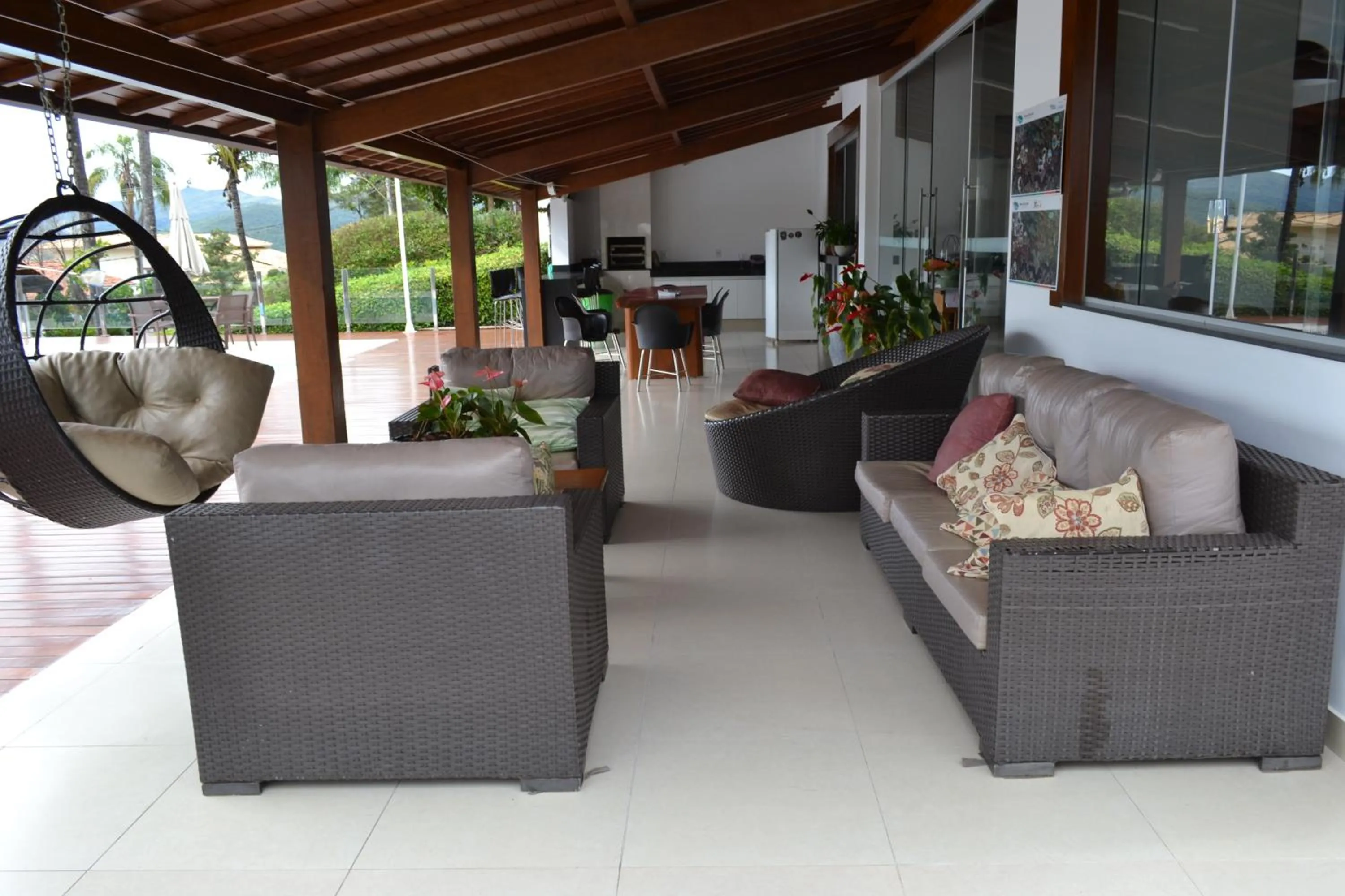 Patio in Pousada Suítes do Lago