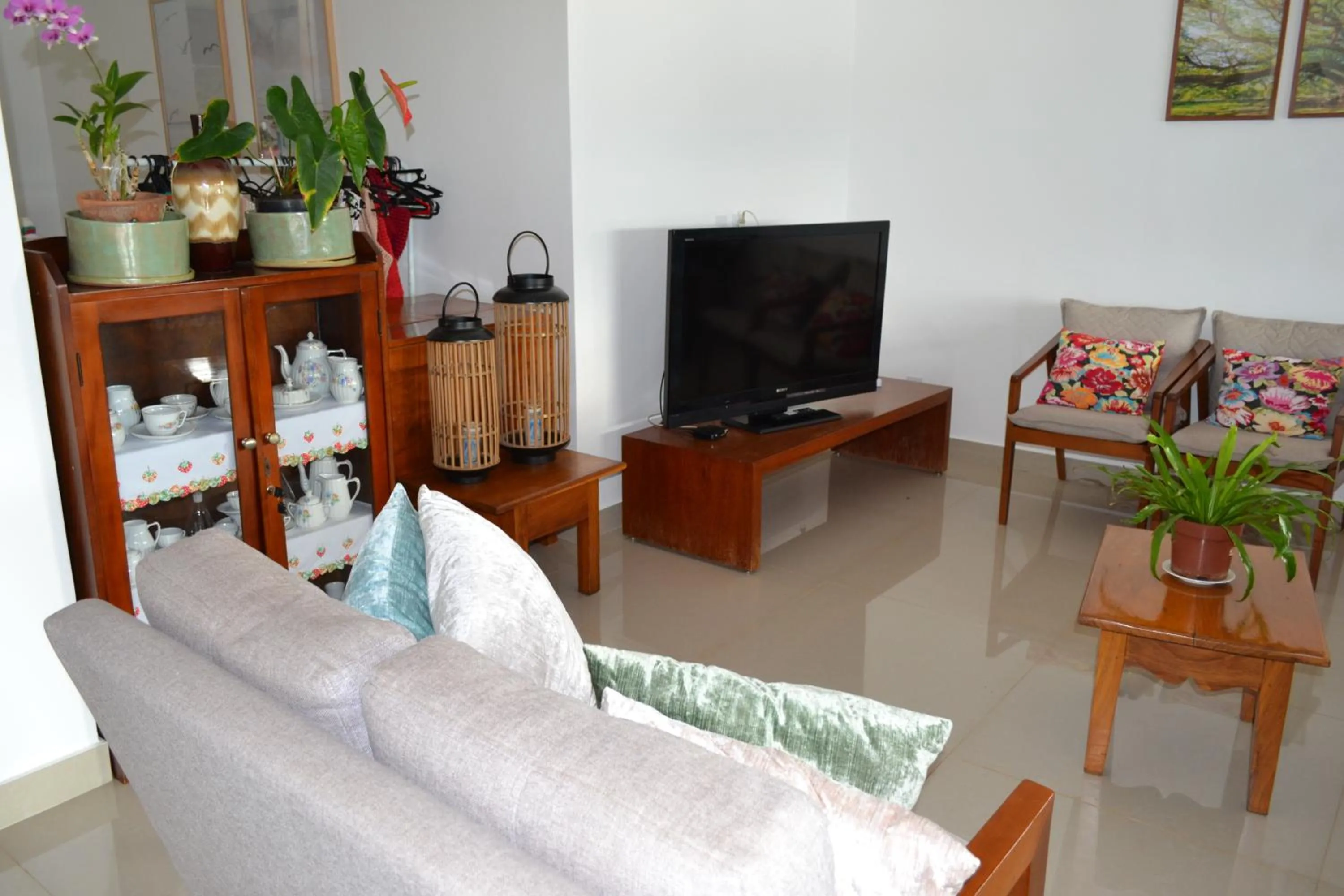 Living room in Pousada Suítes do Lago