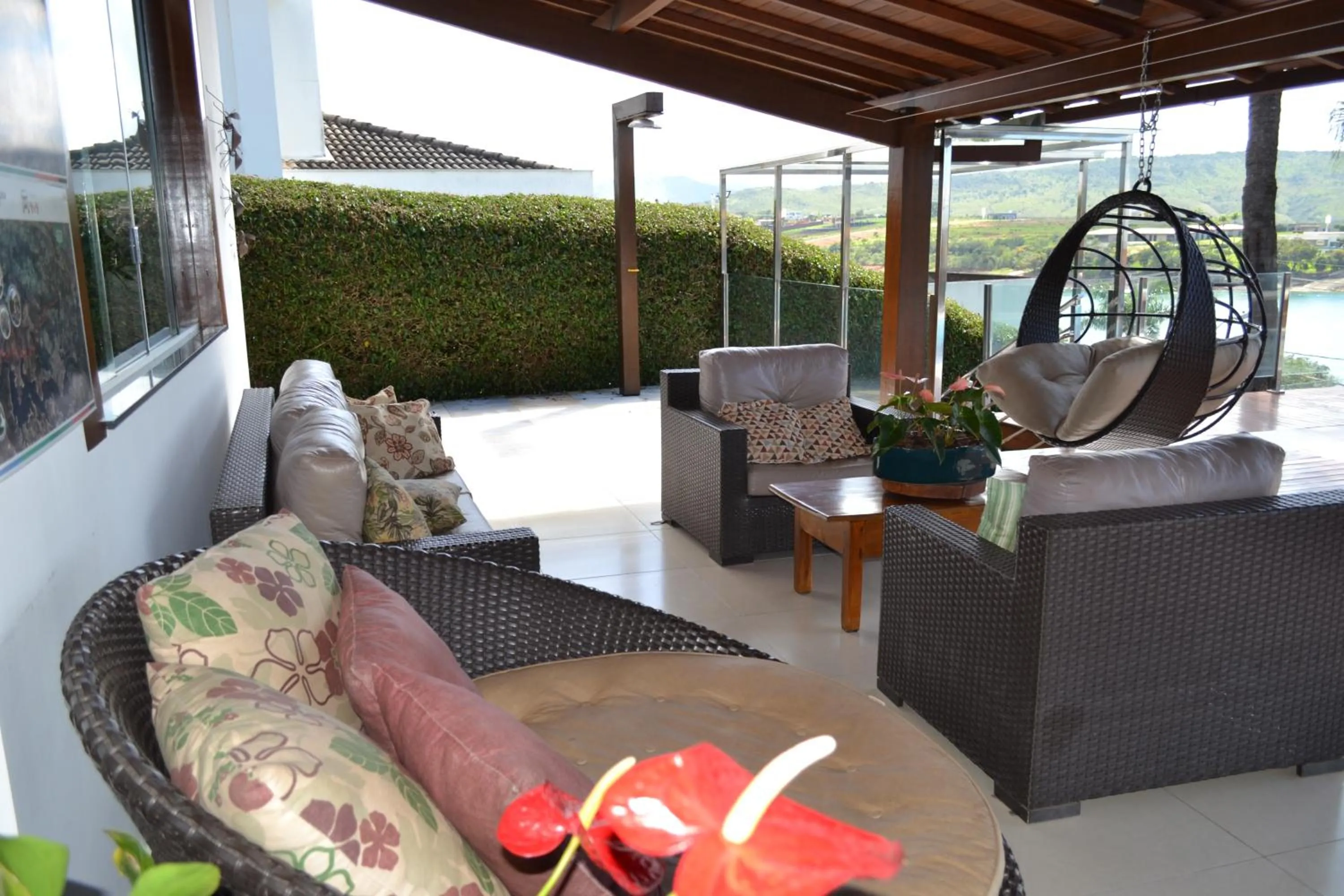 Balcony/Terrace in Pousada Suítes do Lago