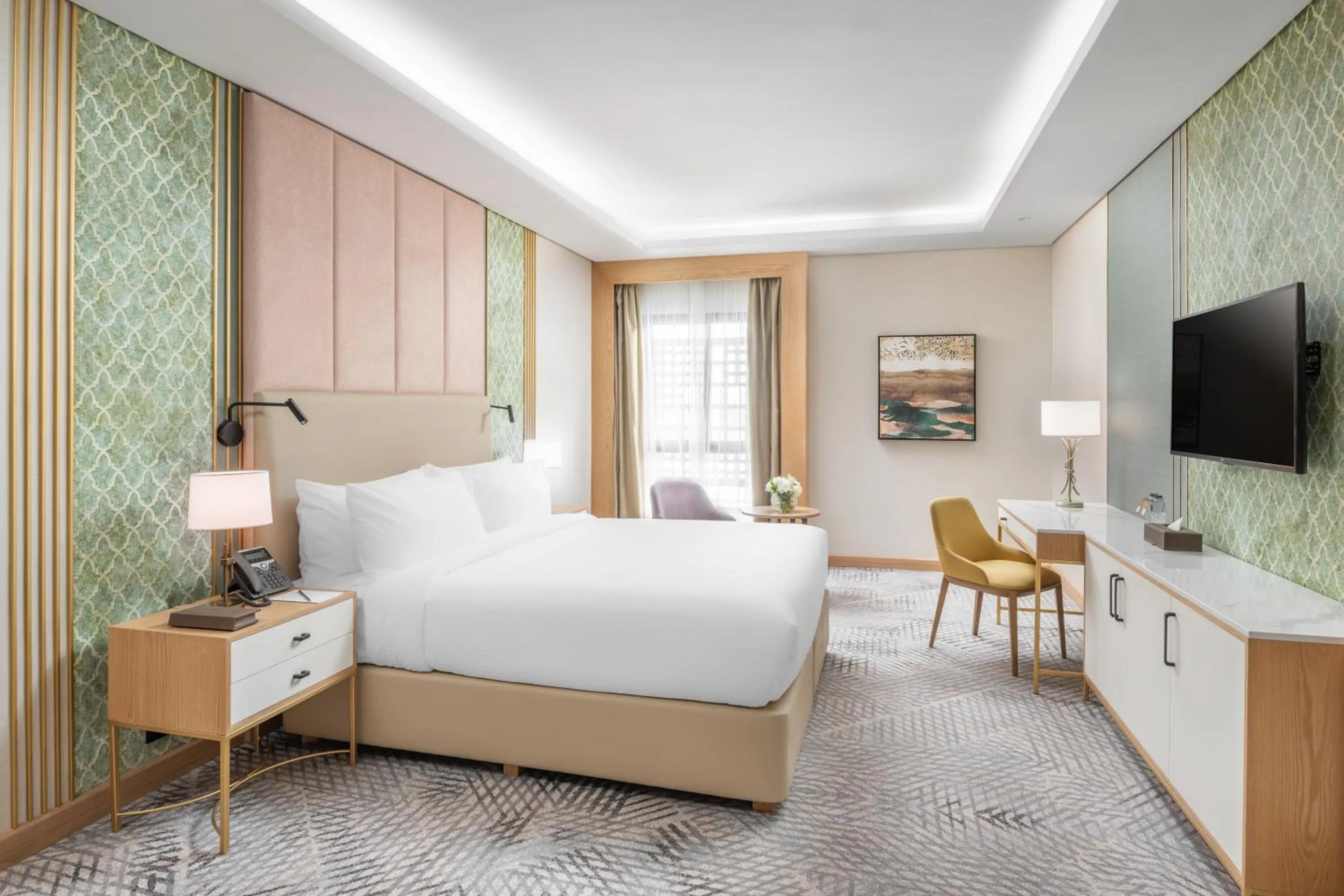 Bed in Taiba Suites Madinah