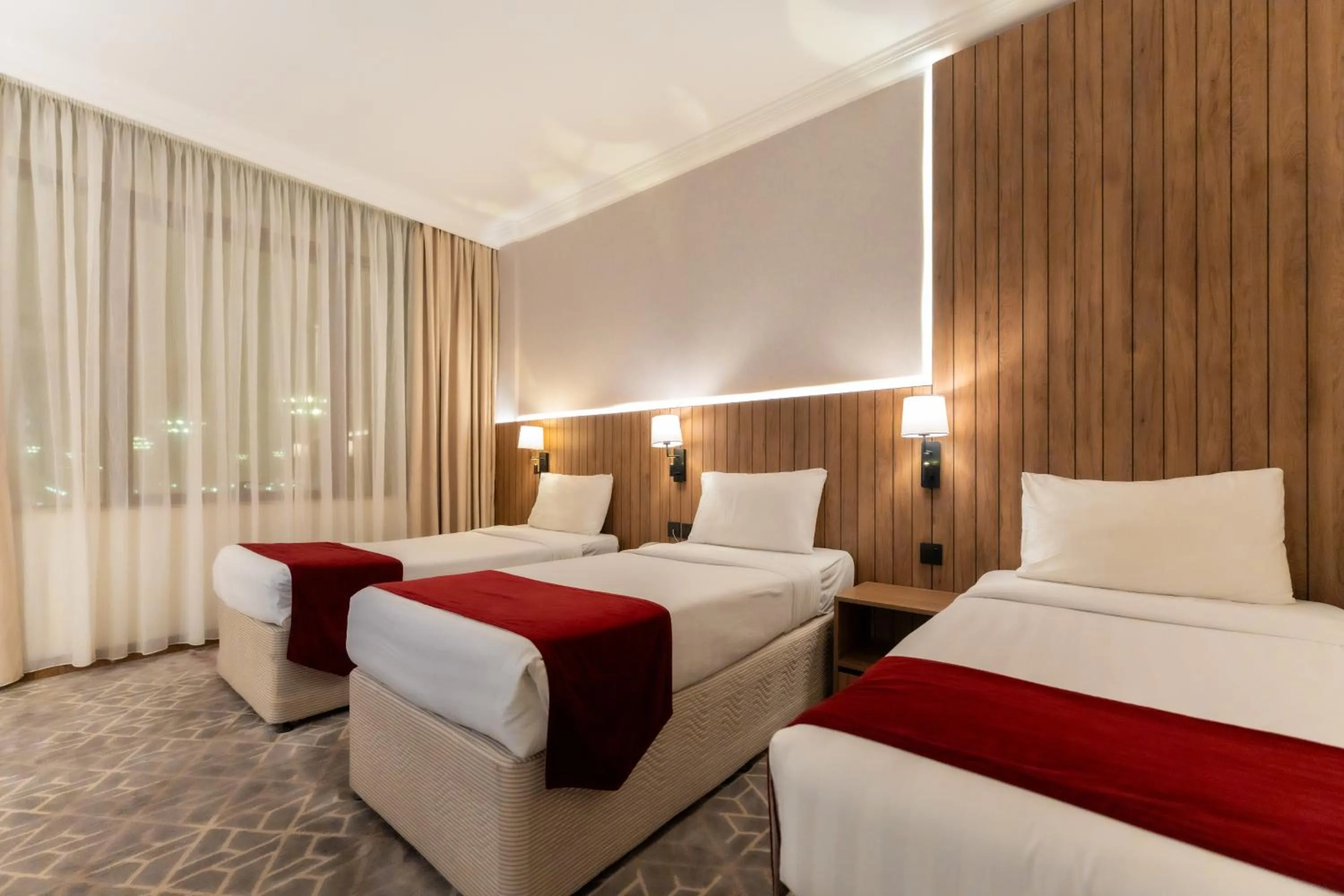 Bed in Hayah Golden Hotel