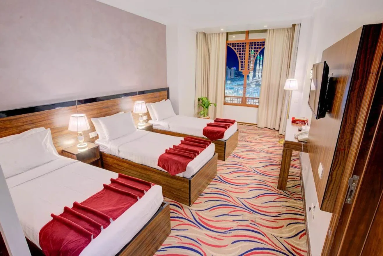 Bed in Hayah Golden Hotel