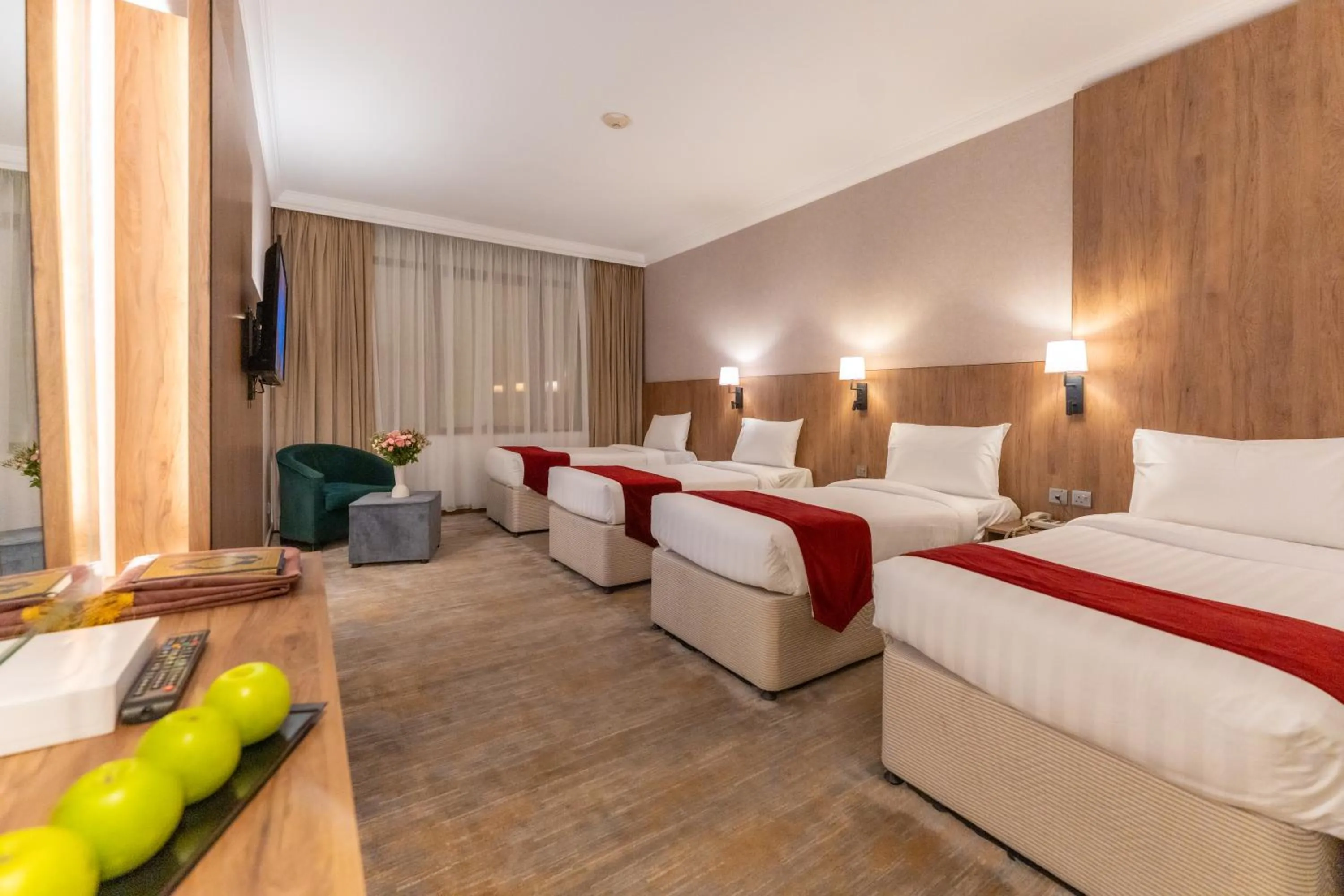 Bed in Hayah Golden Hotel