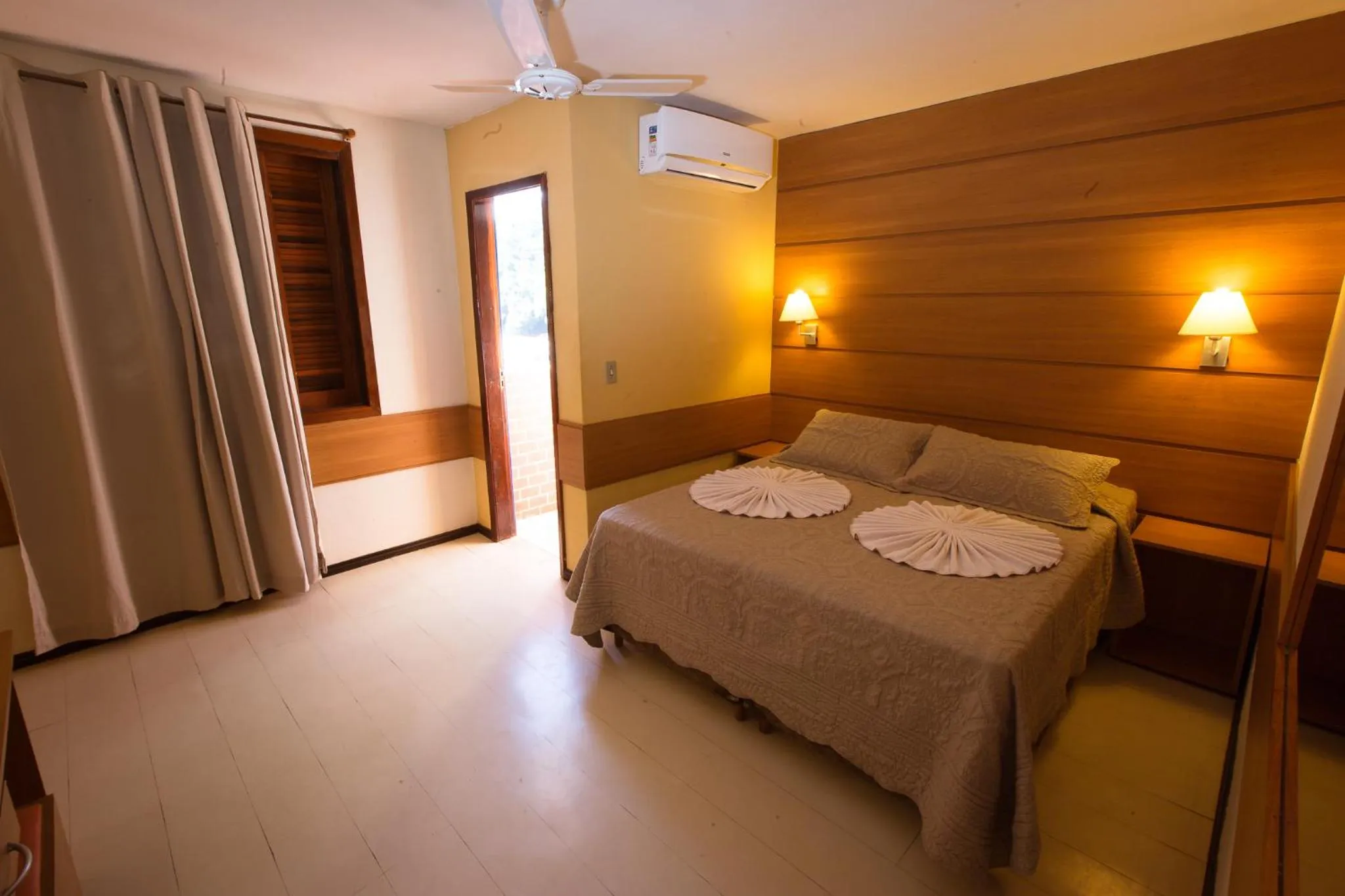 Bed in Hotel Fazenda Santa Barbara