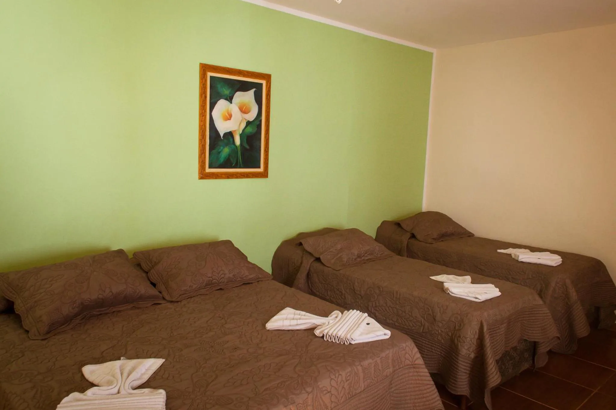 Bed in Hotel Fazenda Santa Barbara