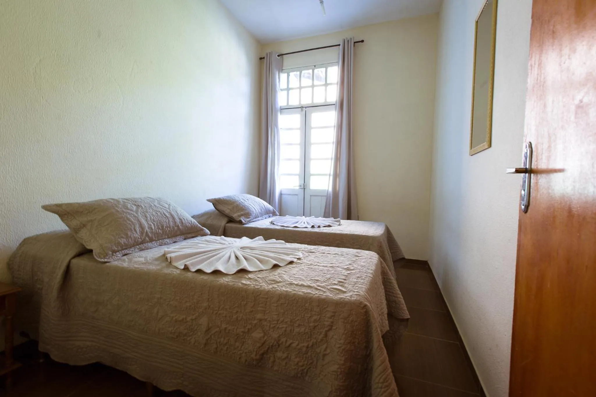 Bed in Hotel Fazenda Santa Barbara