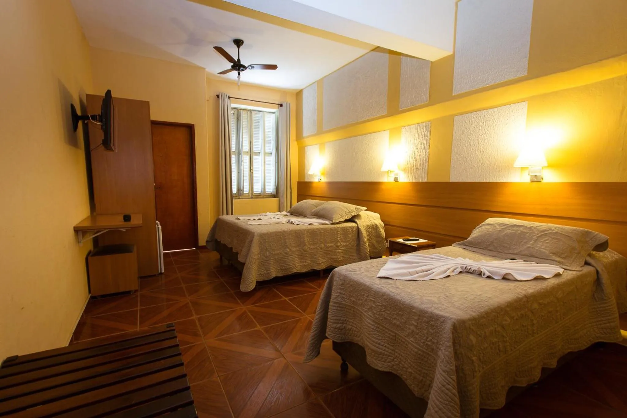 Bed in Hotel Fazenda Santa Barbara