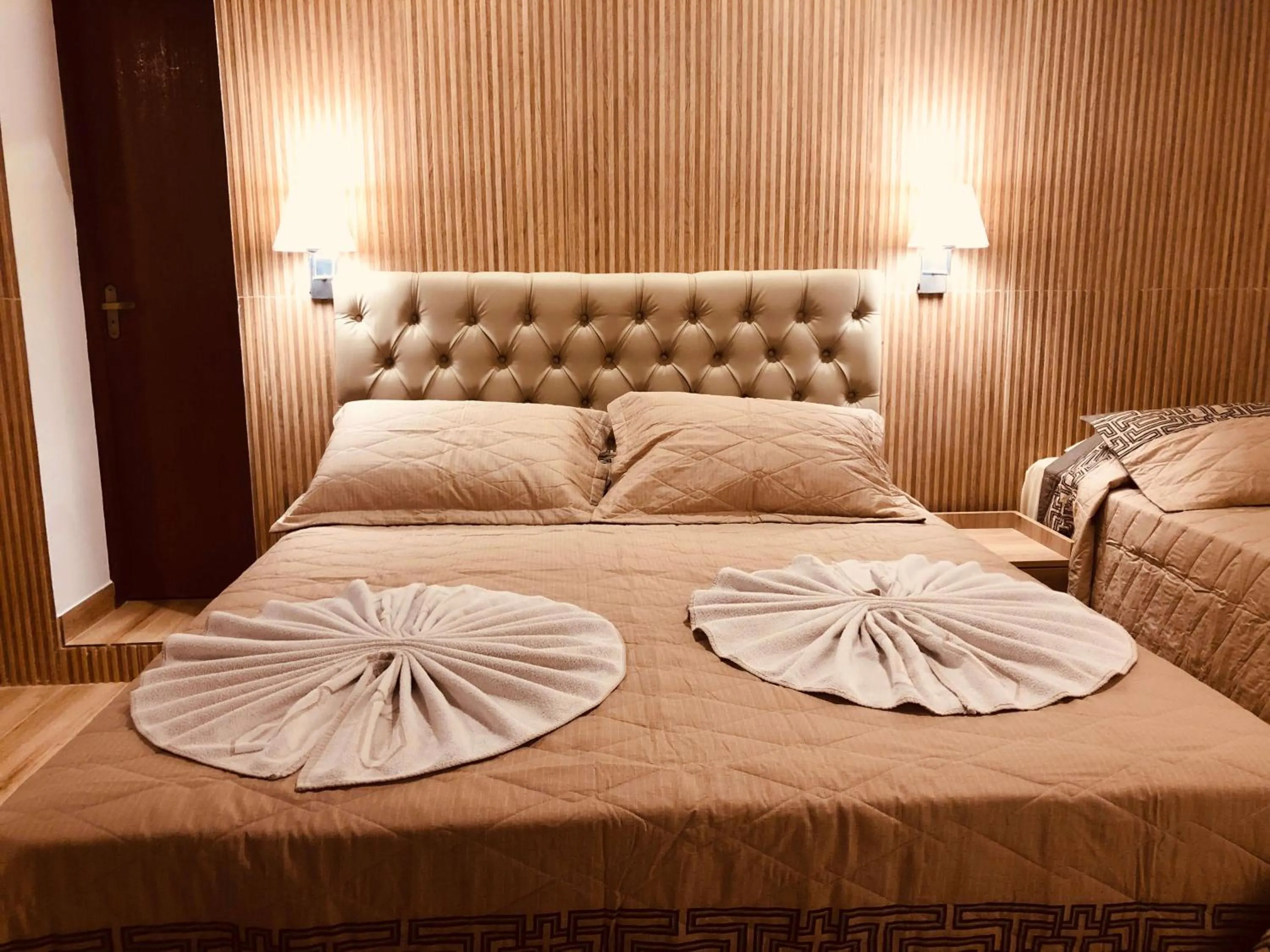 Bed in Hotel Fazenda Santa Barbara