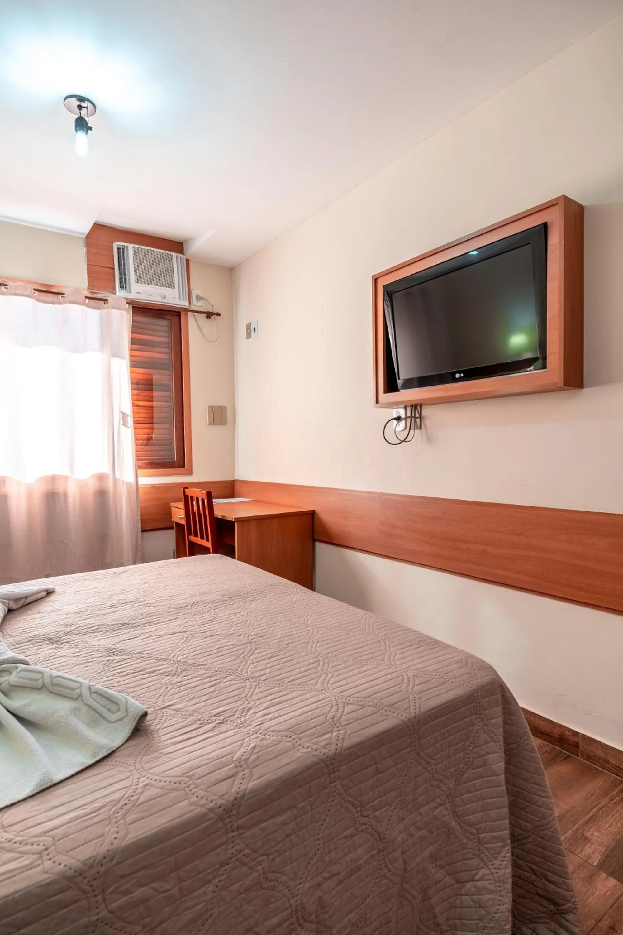 Bed in Hotel Fazenda Santa Barbara