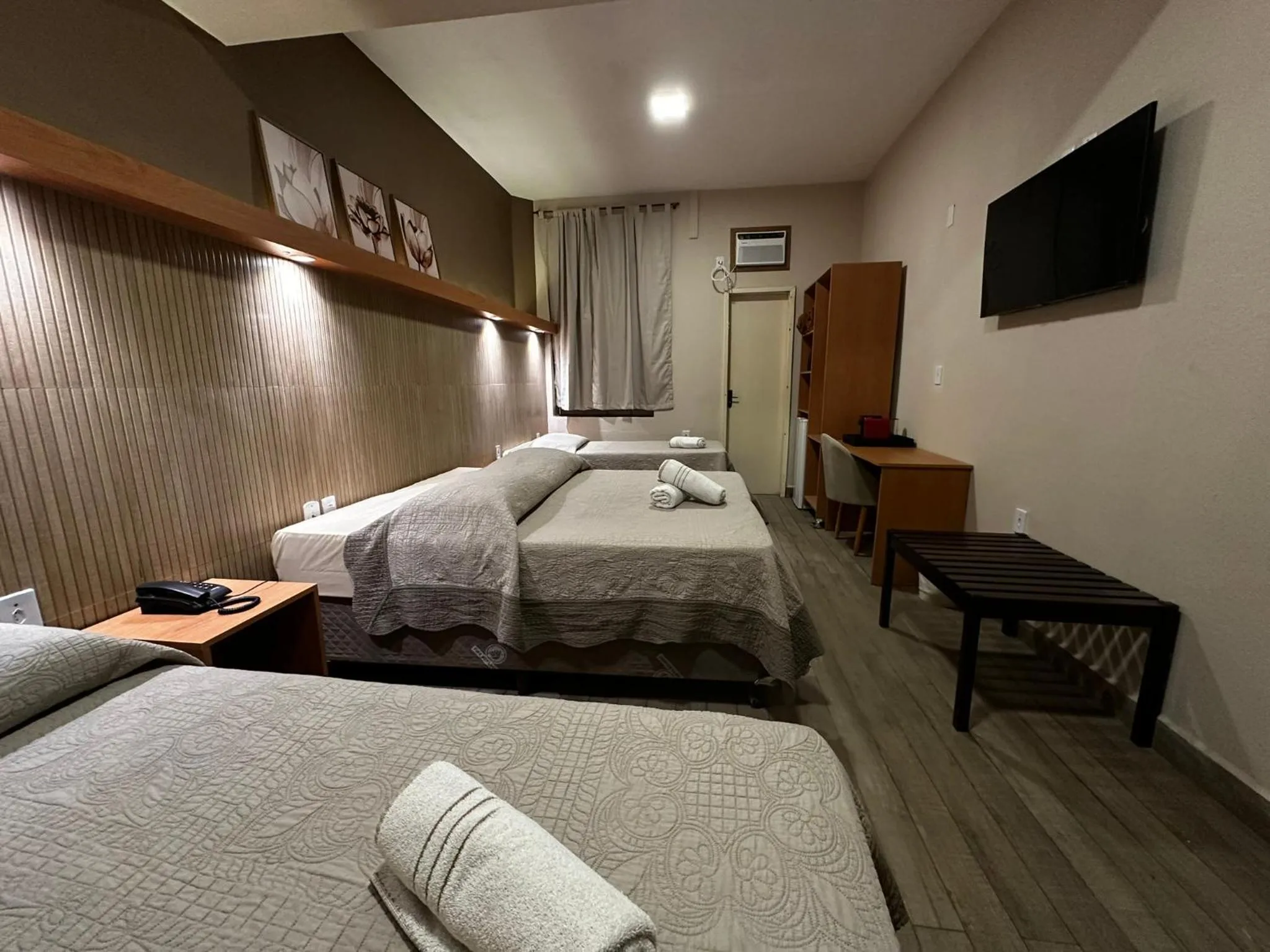 Bed in Hotel Fazenda Santa Barbara