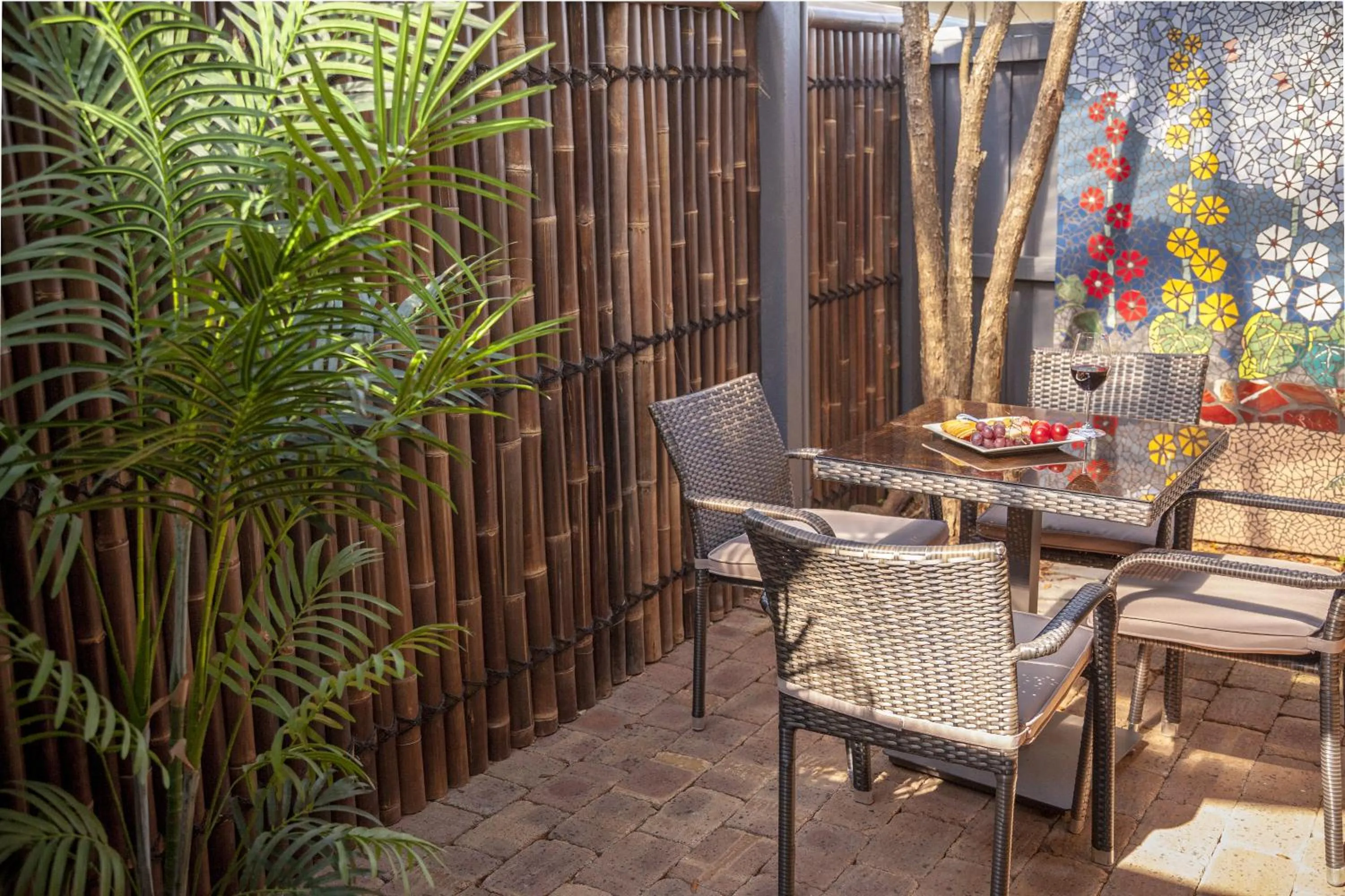 Patio in Vintages Accommodation