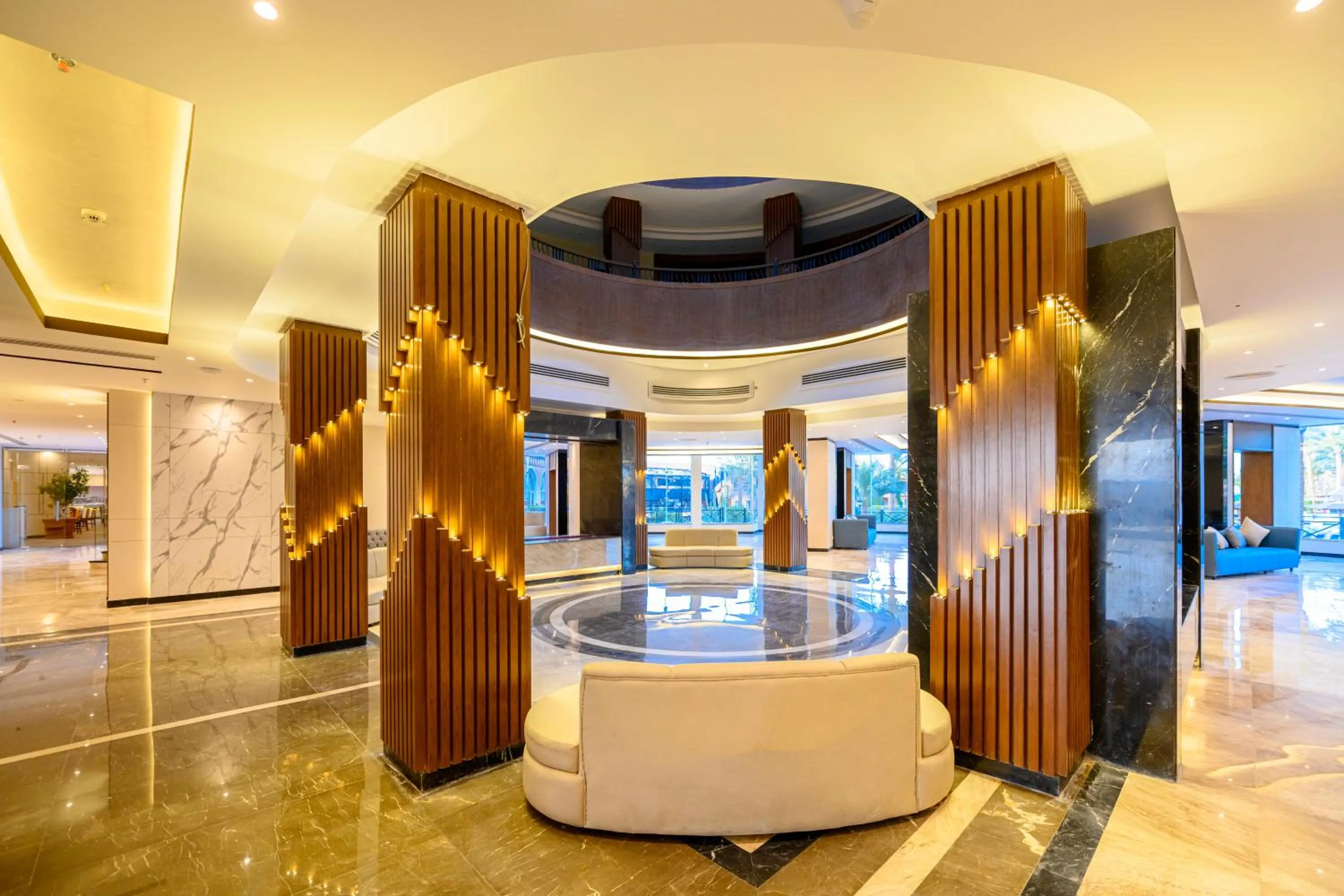 Lobby or reception in Golden Beach Resort