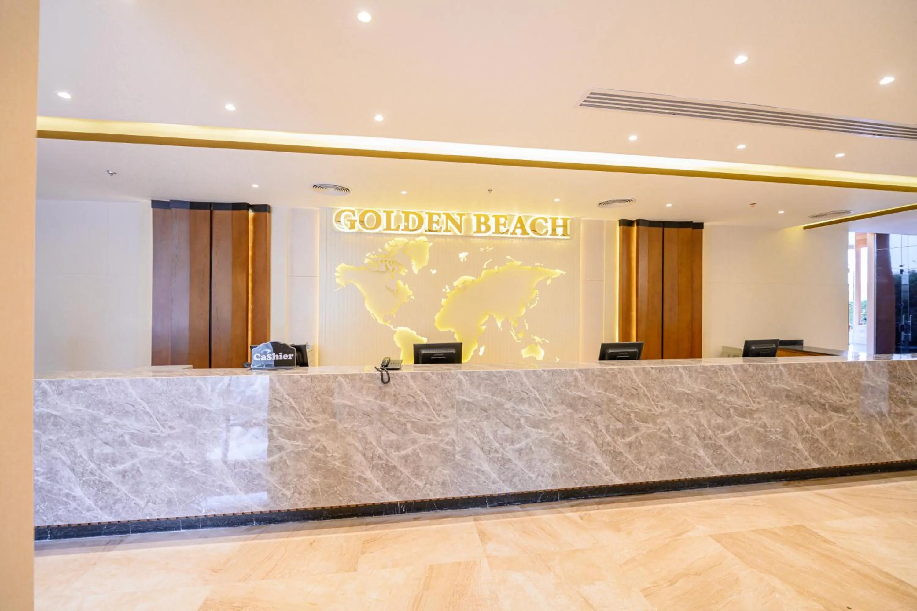 Lobby or reception in Golden Beach Resort