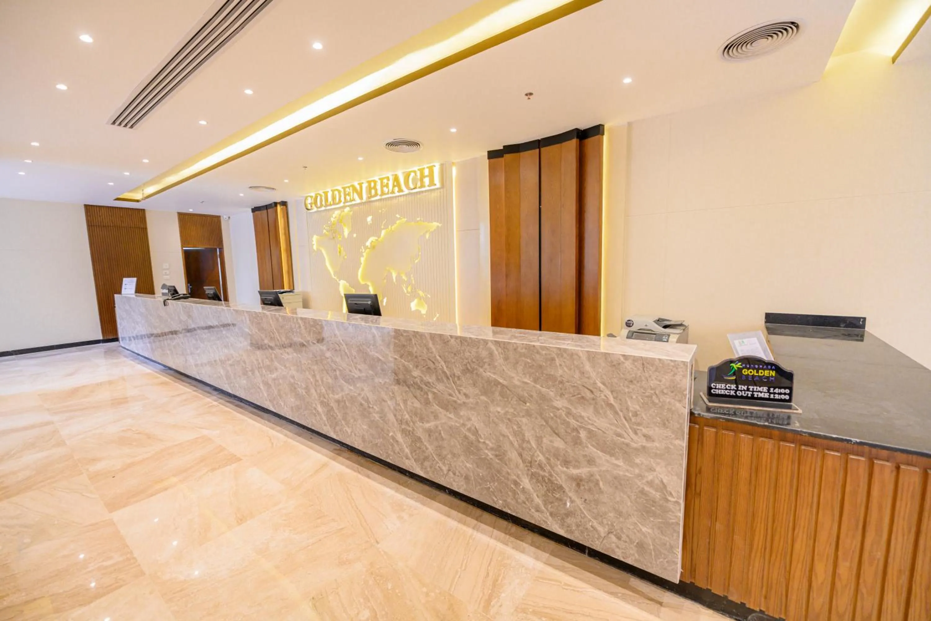 Lobby or reception in Golden Beach Resort