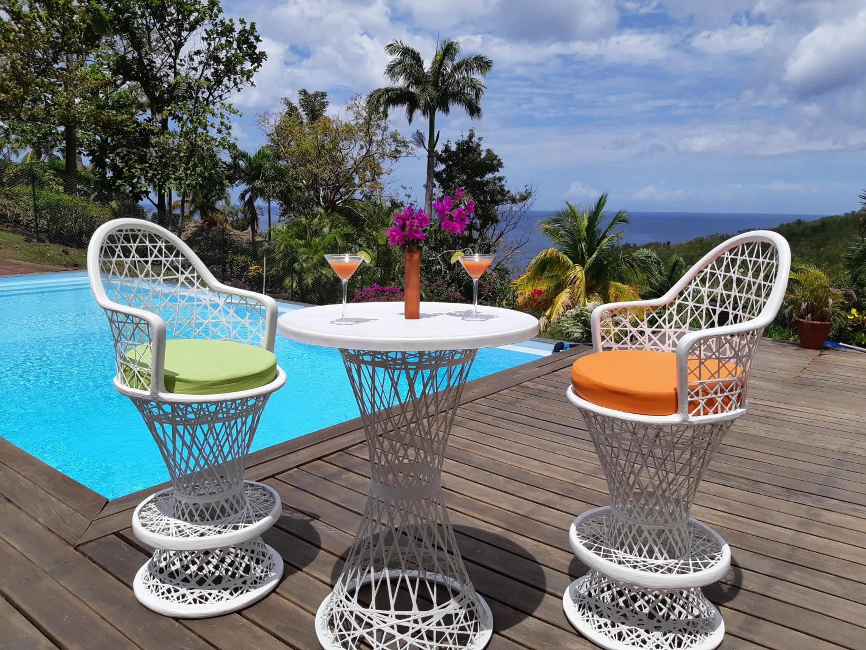 Pool view in Domaine Choco Vanille