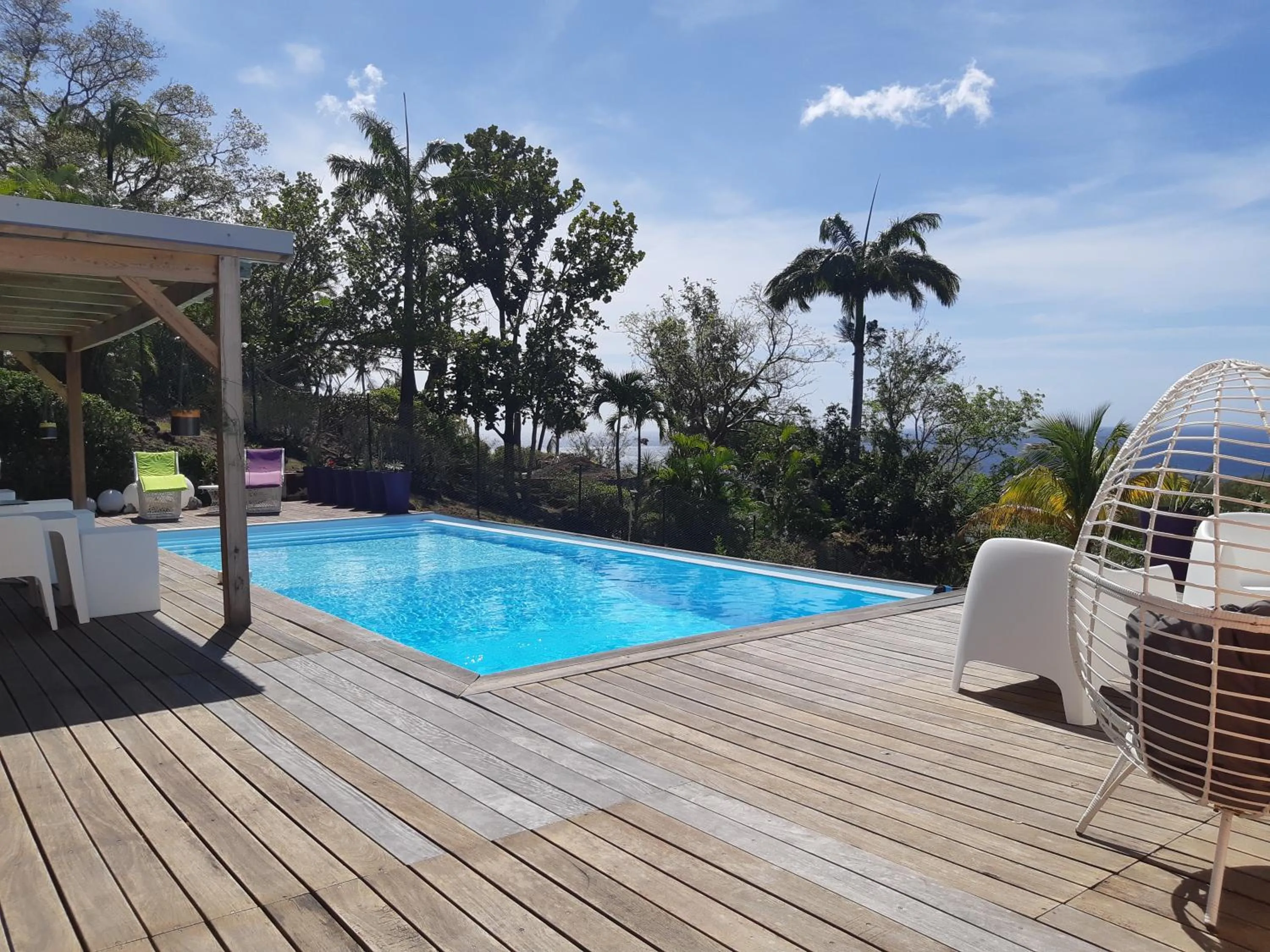 Pool view in Domaine Choco Vanille