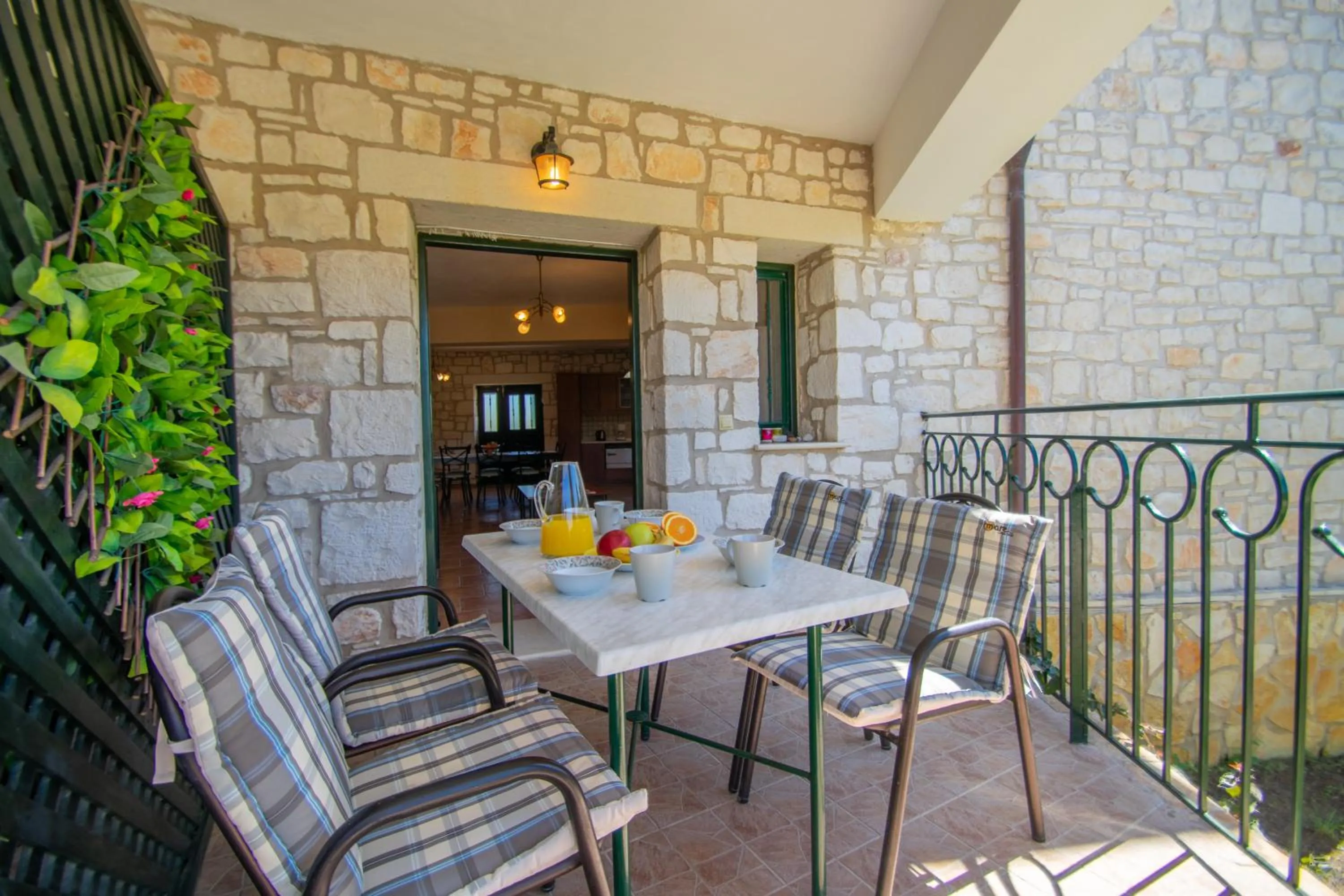 Patio in Ammos Zante Villas