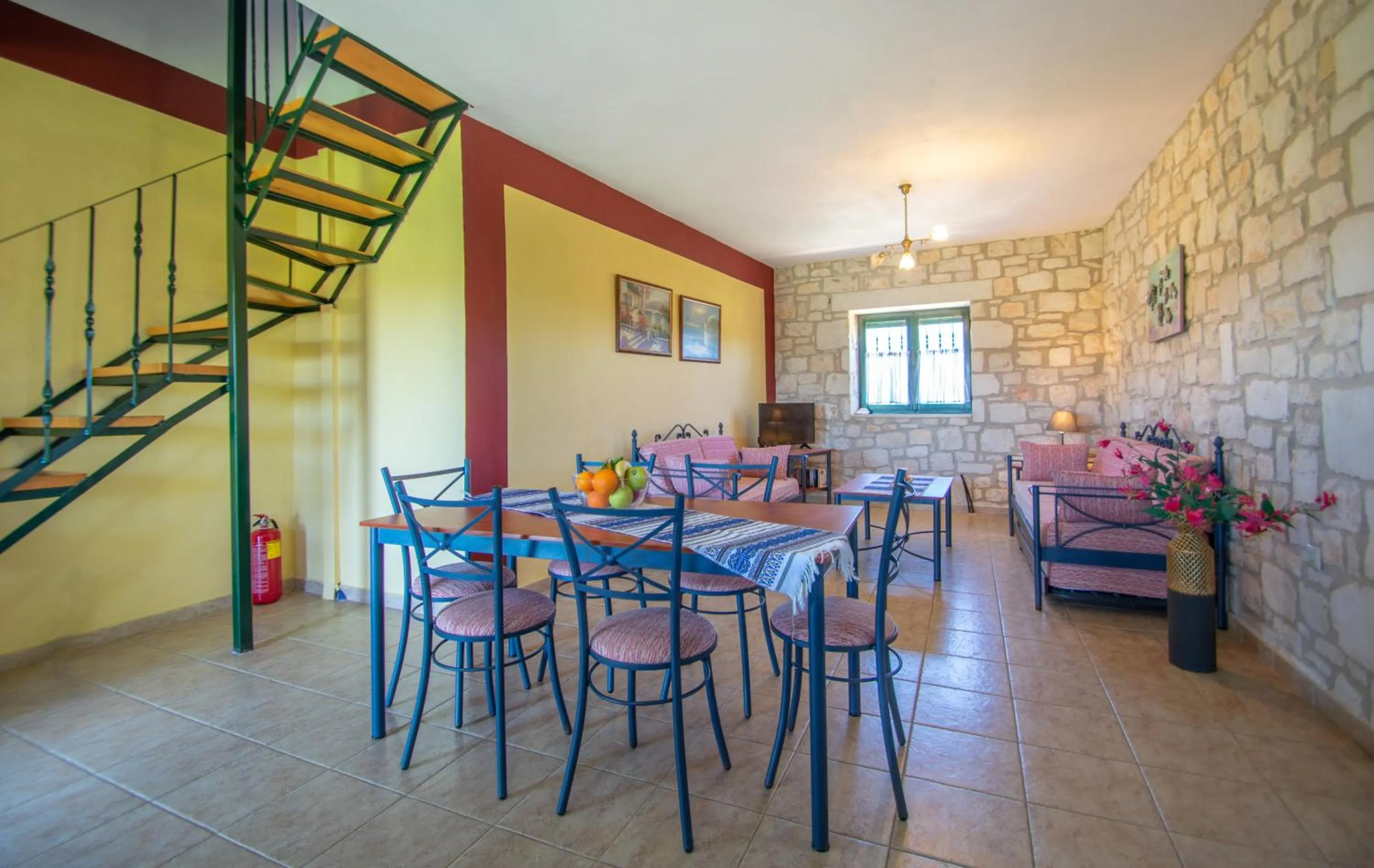 Dining area in Ammos Zante Villas