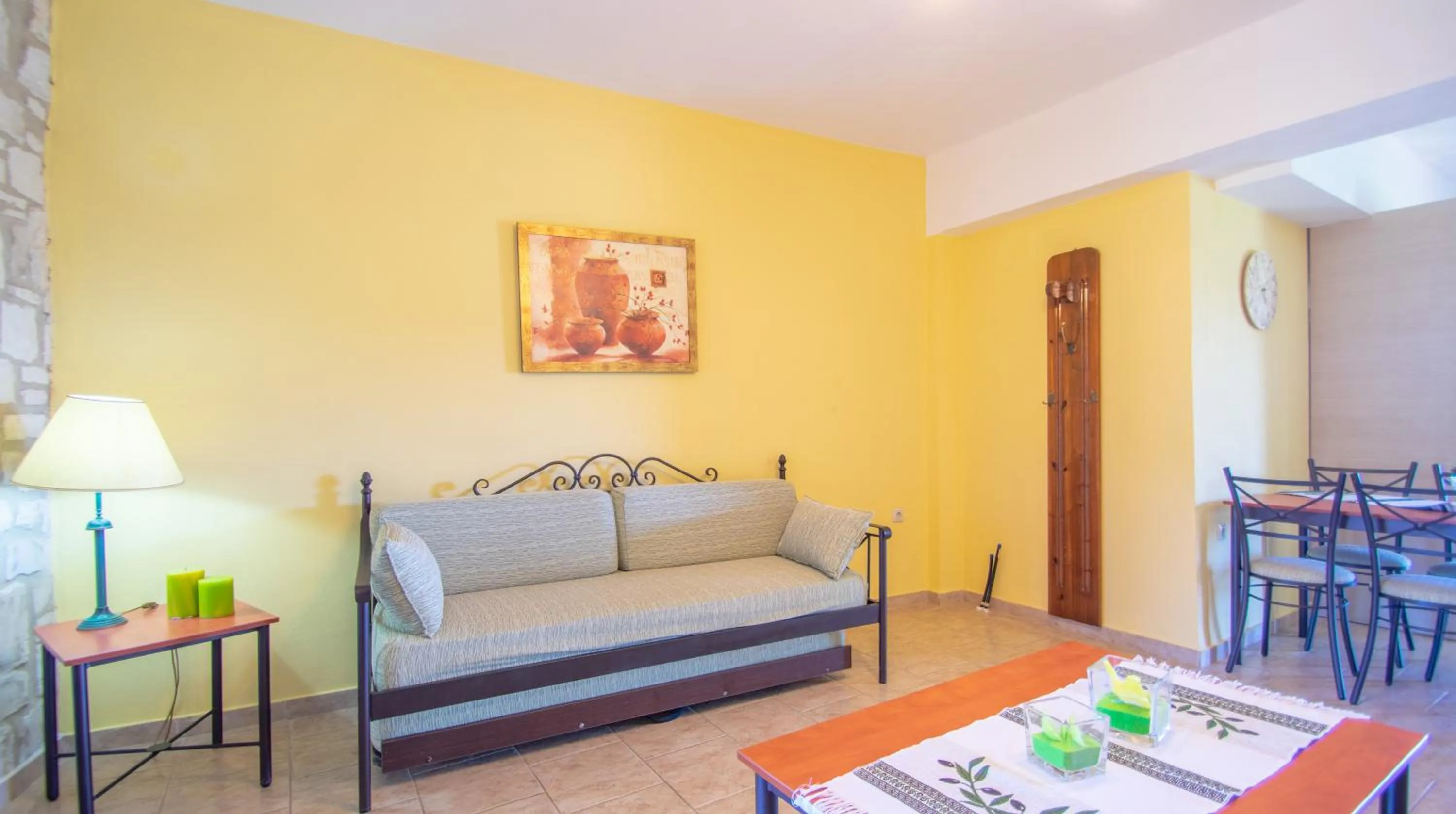 Living room in Ammos Zante Villas