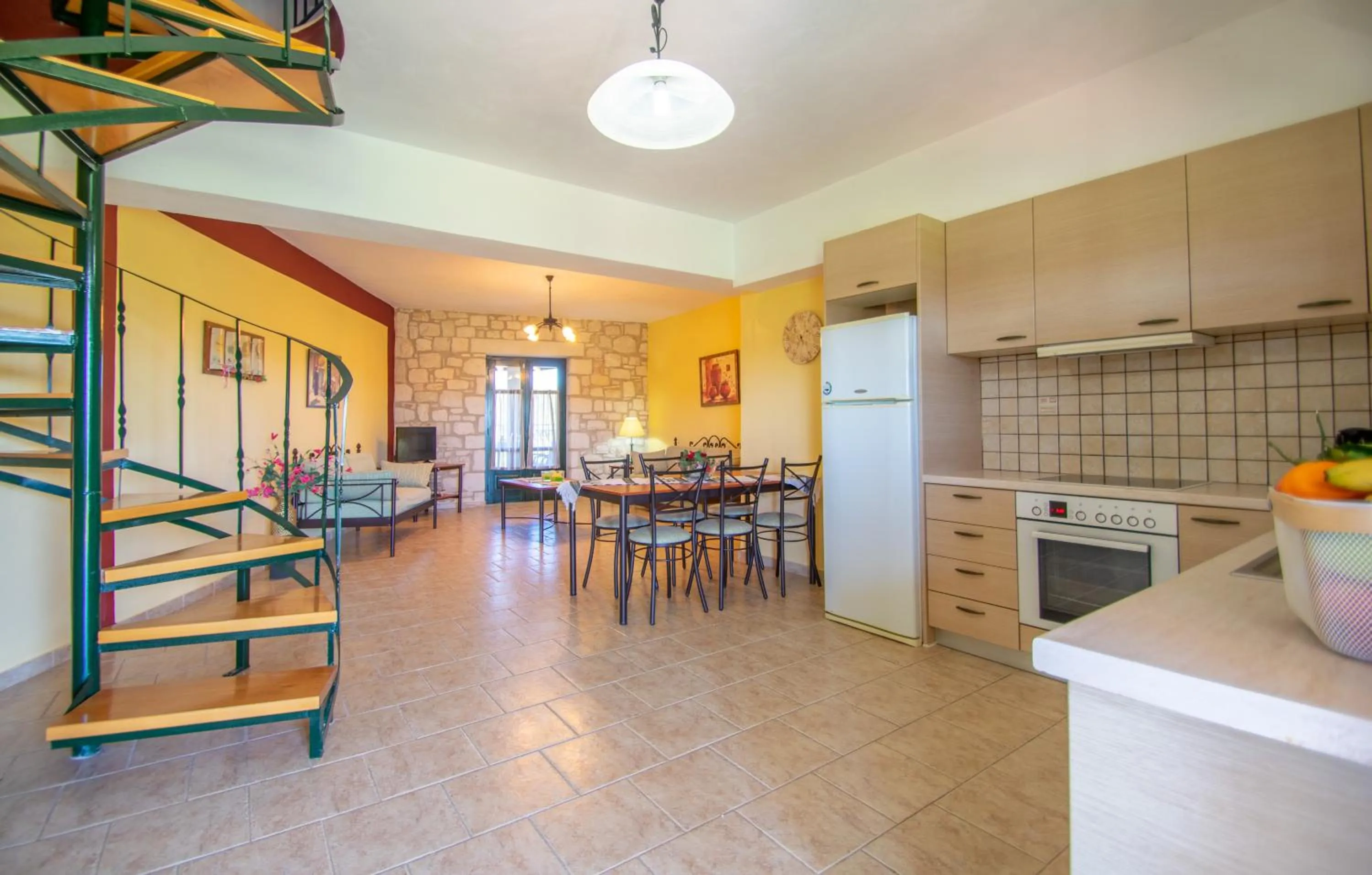 Dining area in Ammos Zante Villas