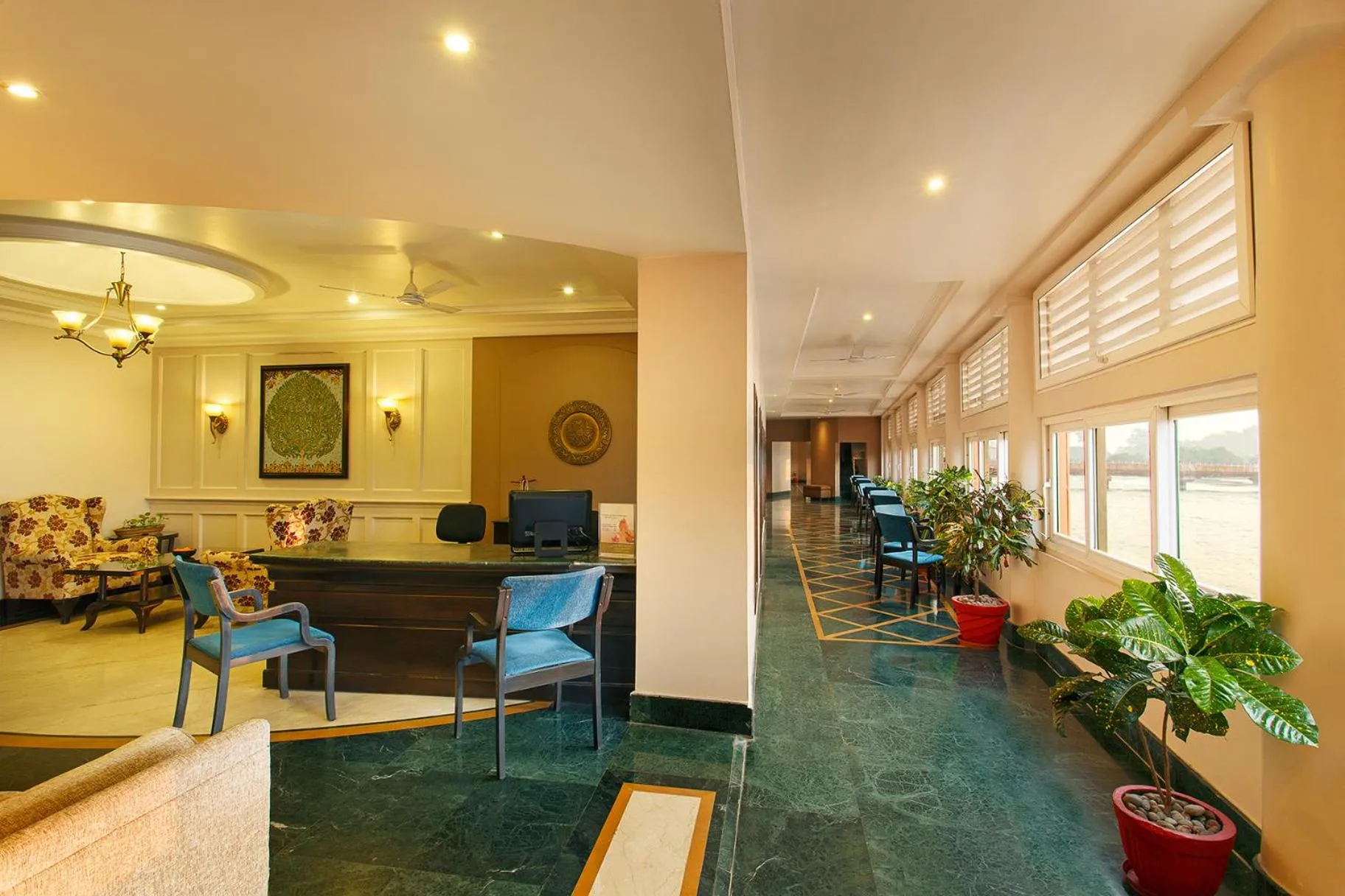 Lobby or reception in Ganga Lahari by Leisure Hotels