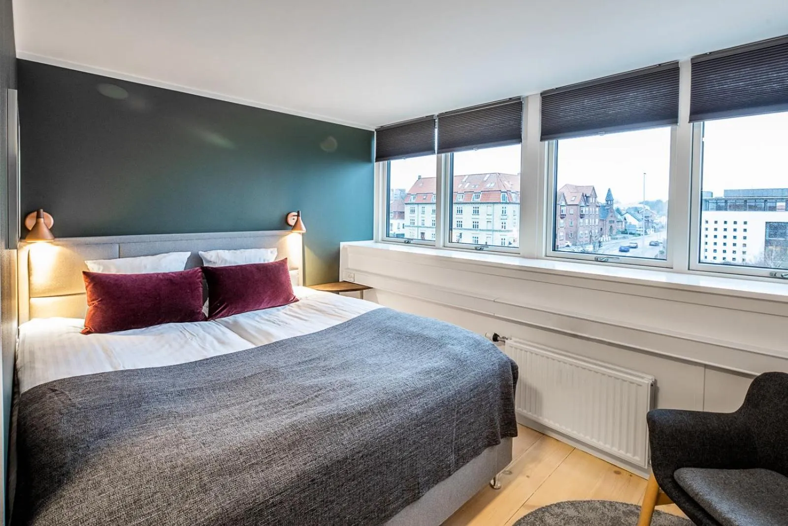 Bed in Hotel Sidesporet