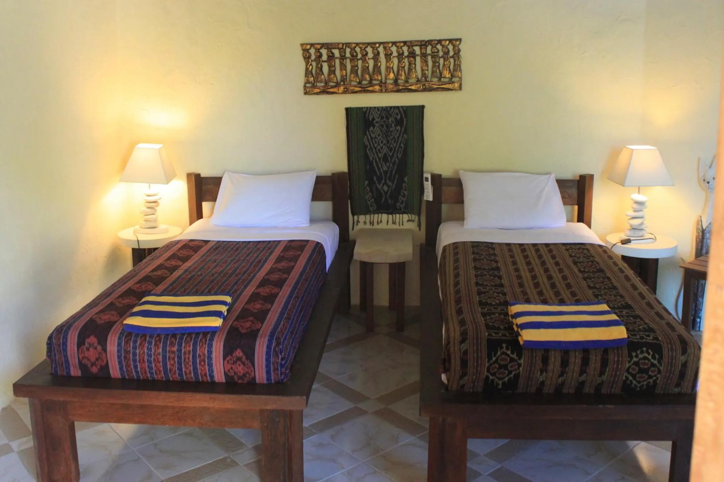 Garden, Bed in Hotel Uyah Amed Spa Resort