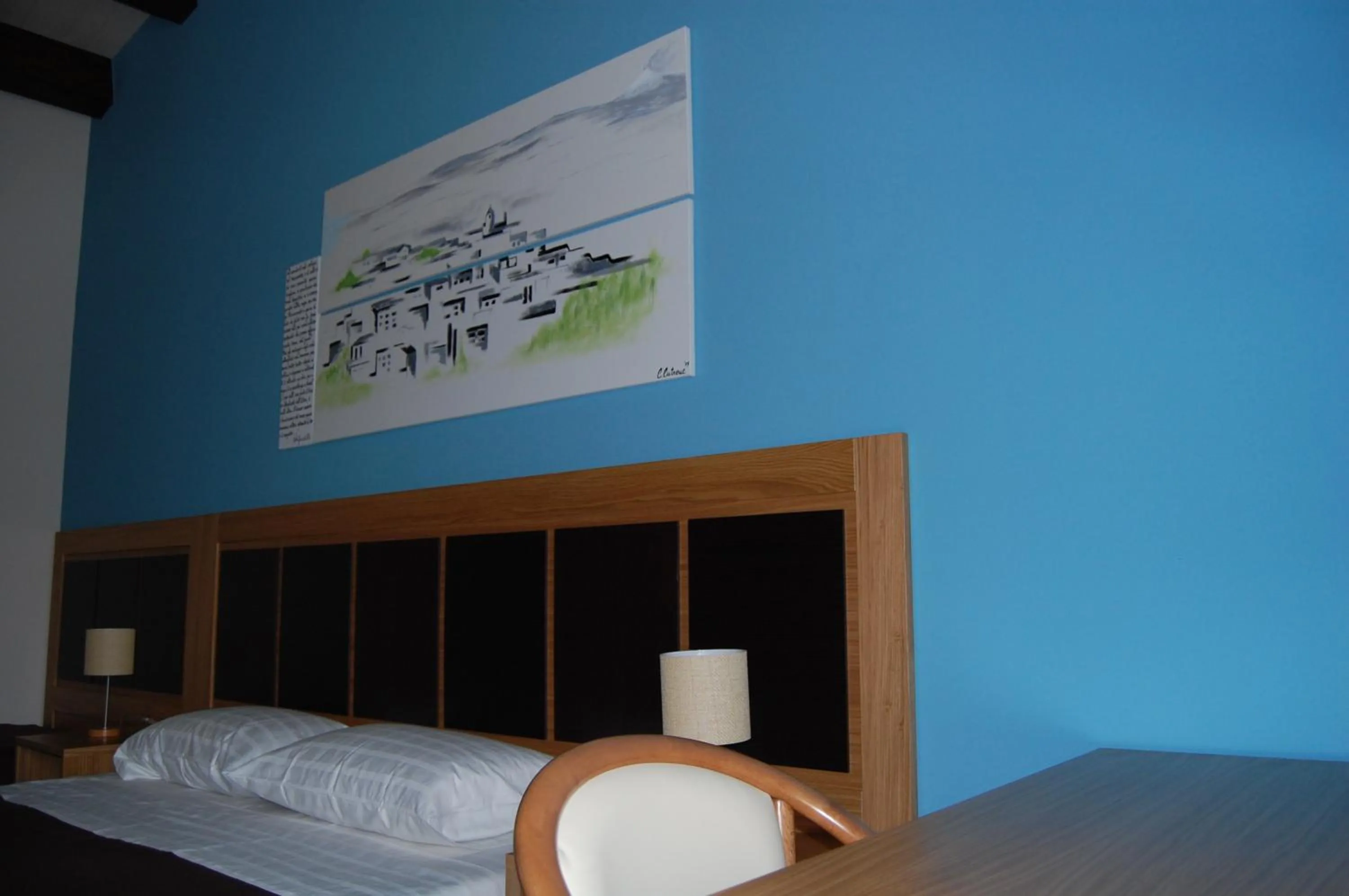 Decorative detail, Bed in Terre Iblee Resort