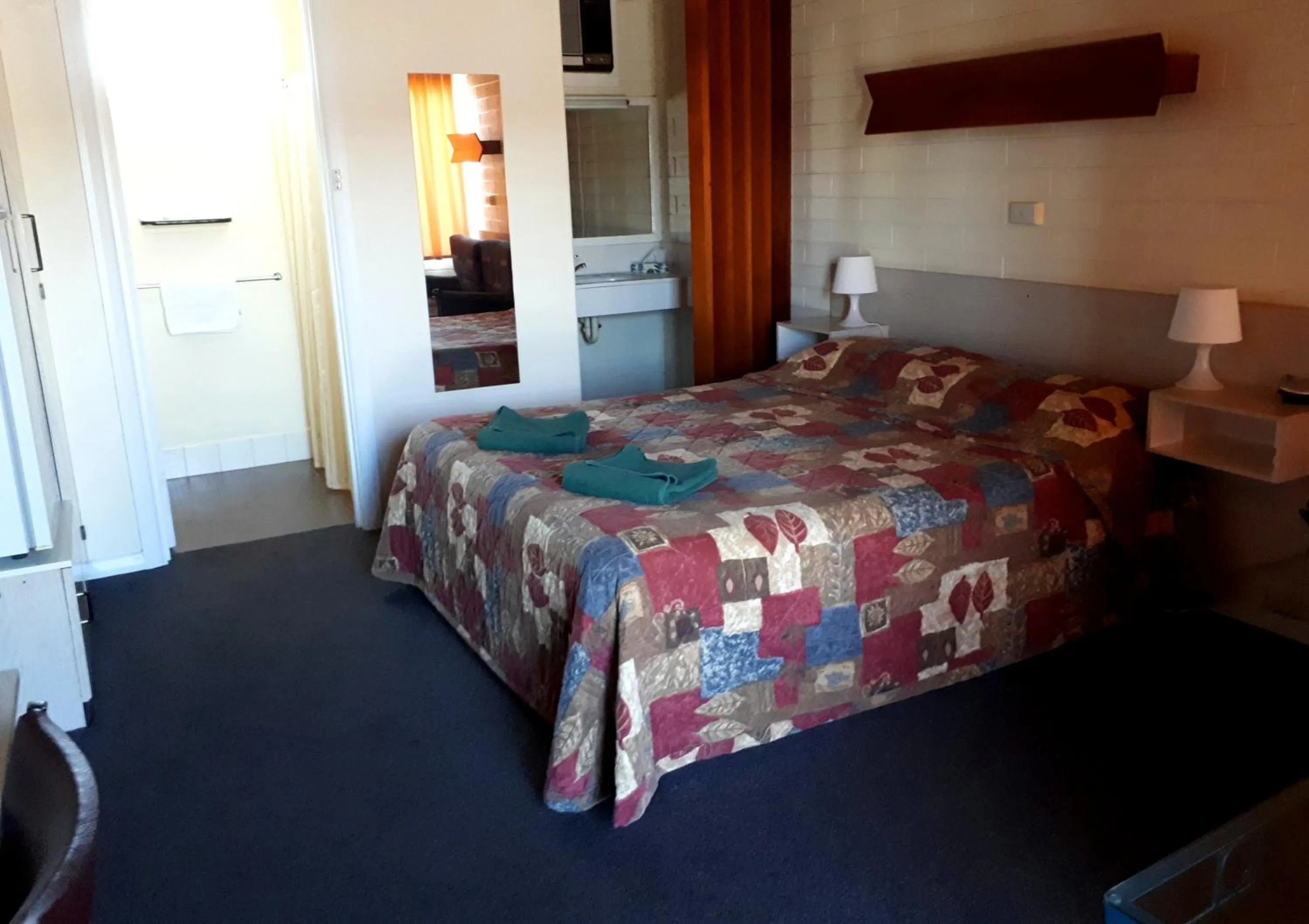 Bed in Bordertown Motel