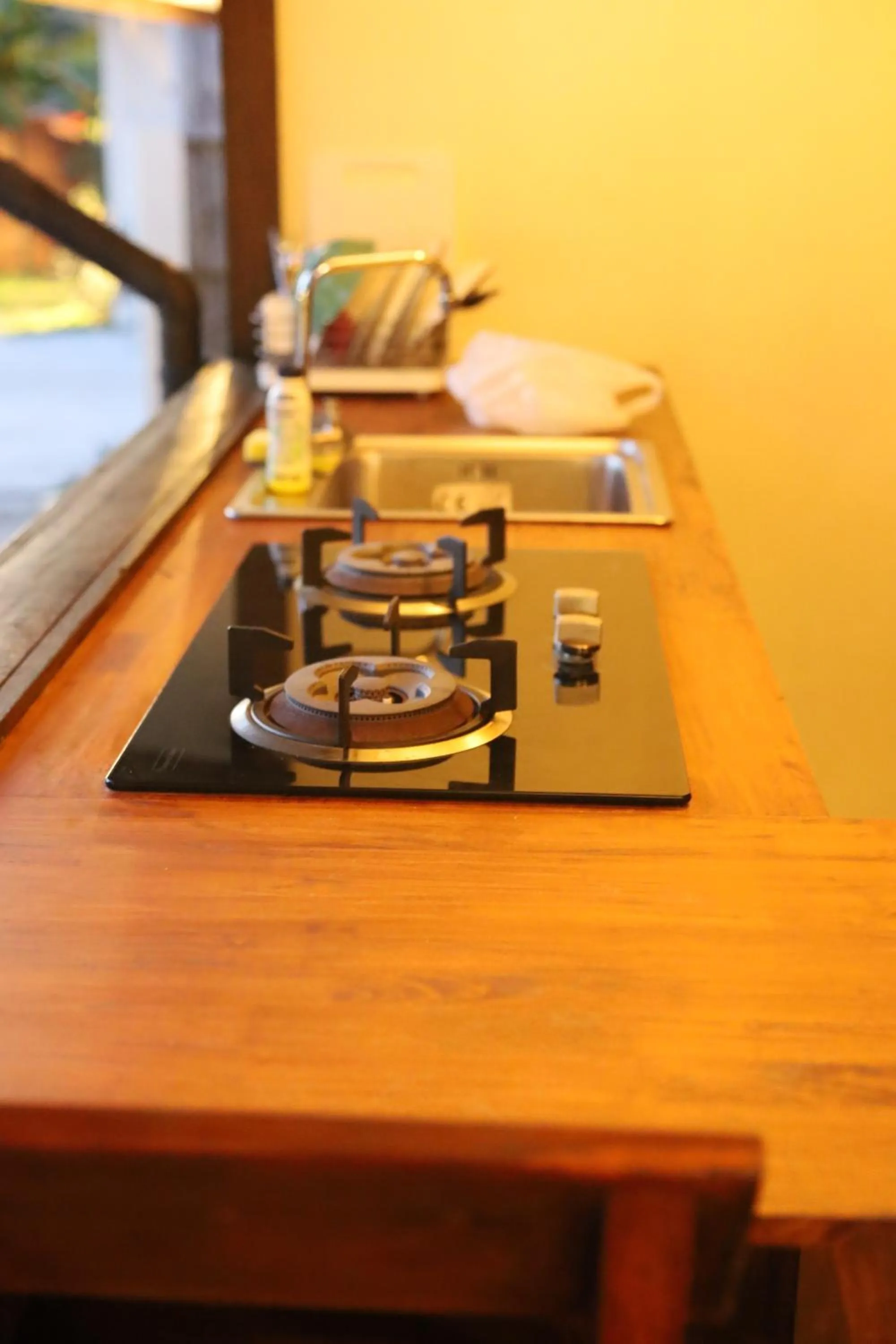 Kitchen or kitchenette in Shanti Boutique Hotel