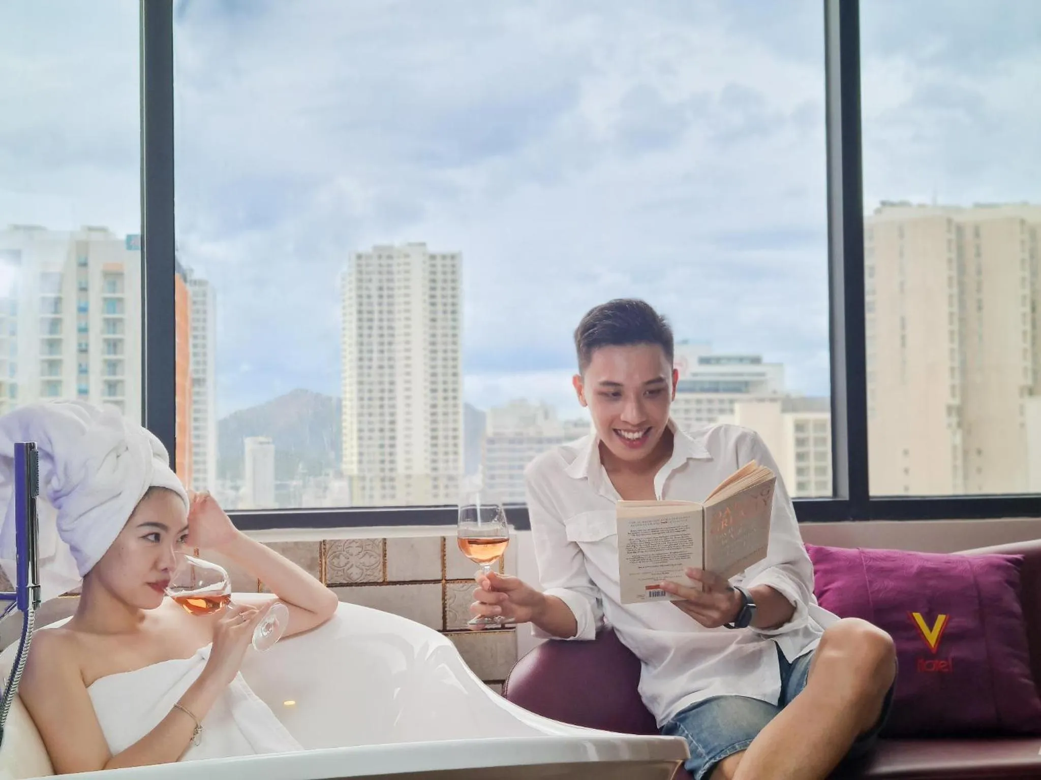 Bathroom in V Hotel Nha Trang
