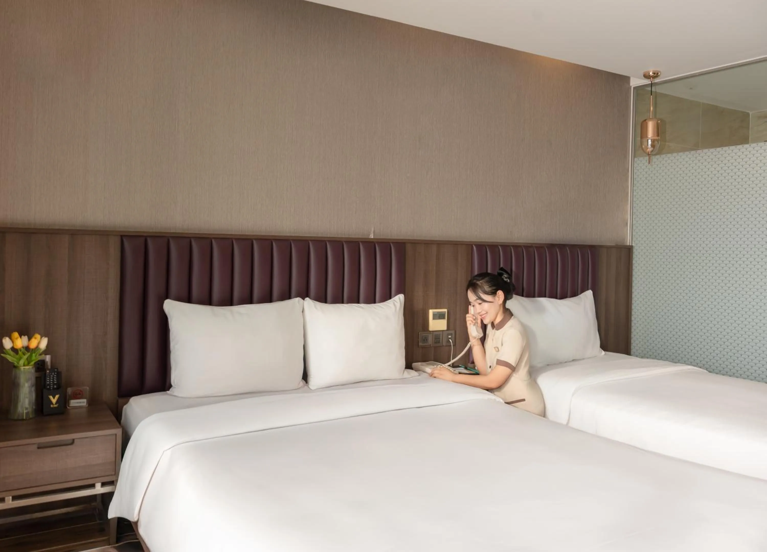 Bed in V Hotel Nha Trang