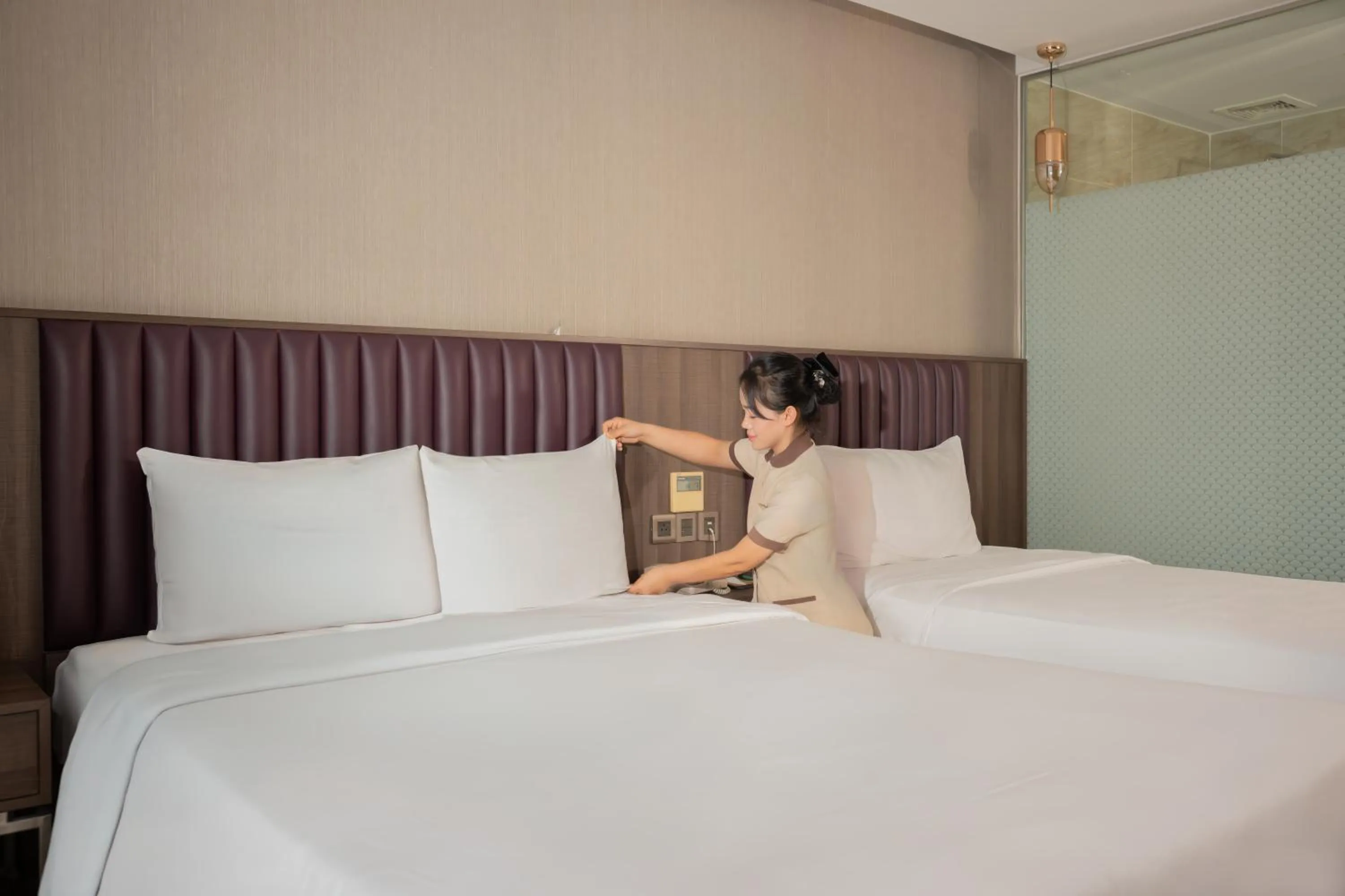 Bed in V Hotel Nha Trang