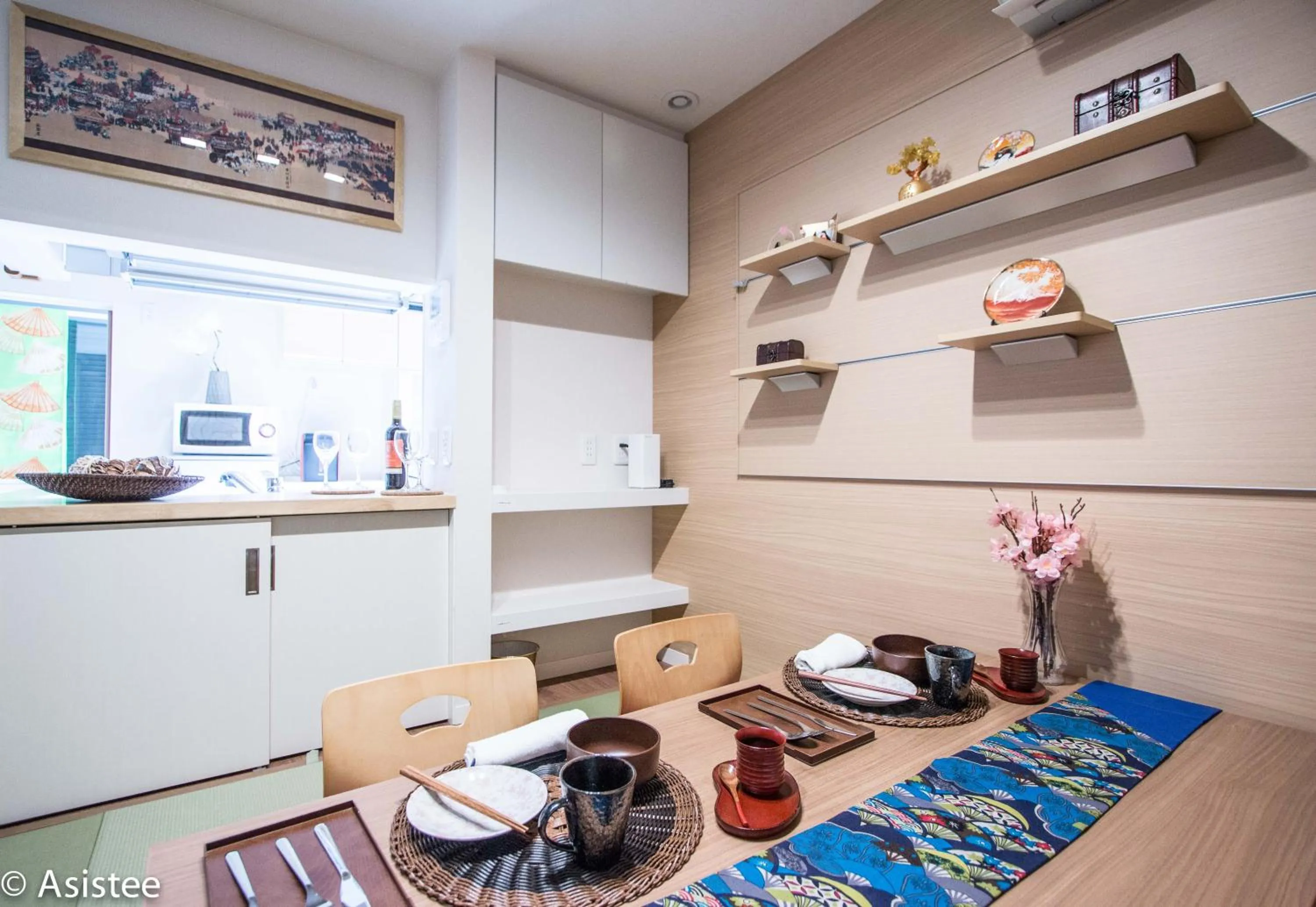 Kitchen/Kitchenette in Modern Machiya-Babacho