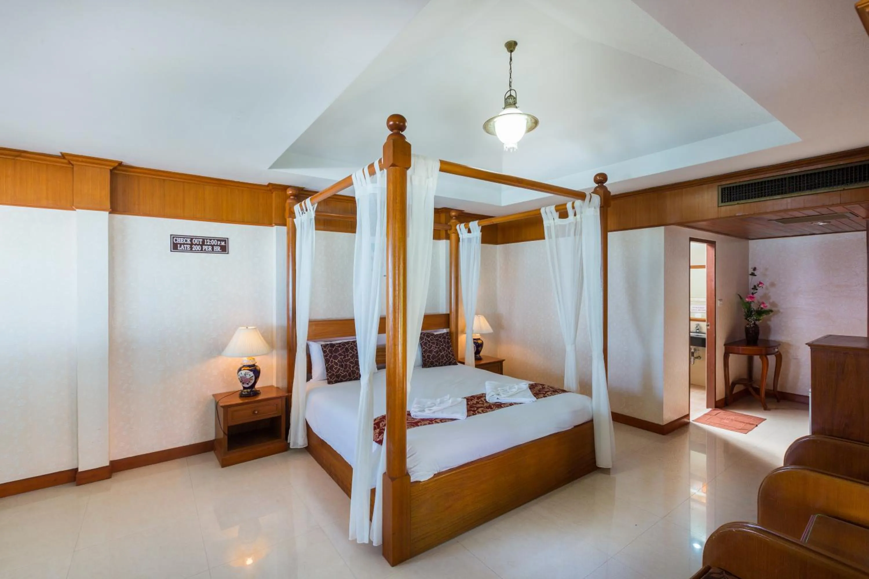Bedroom, Bed in Long Beach Lodge, Chaweng Beach, Koh Samui