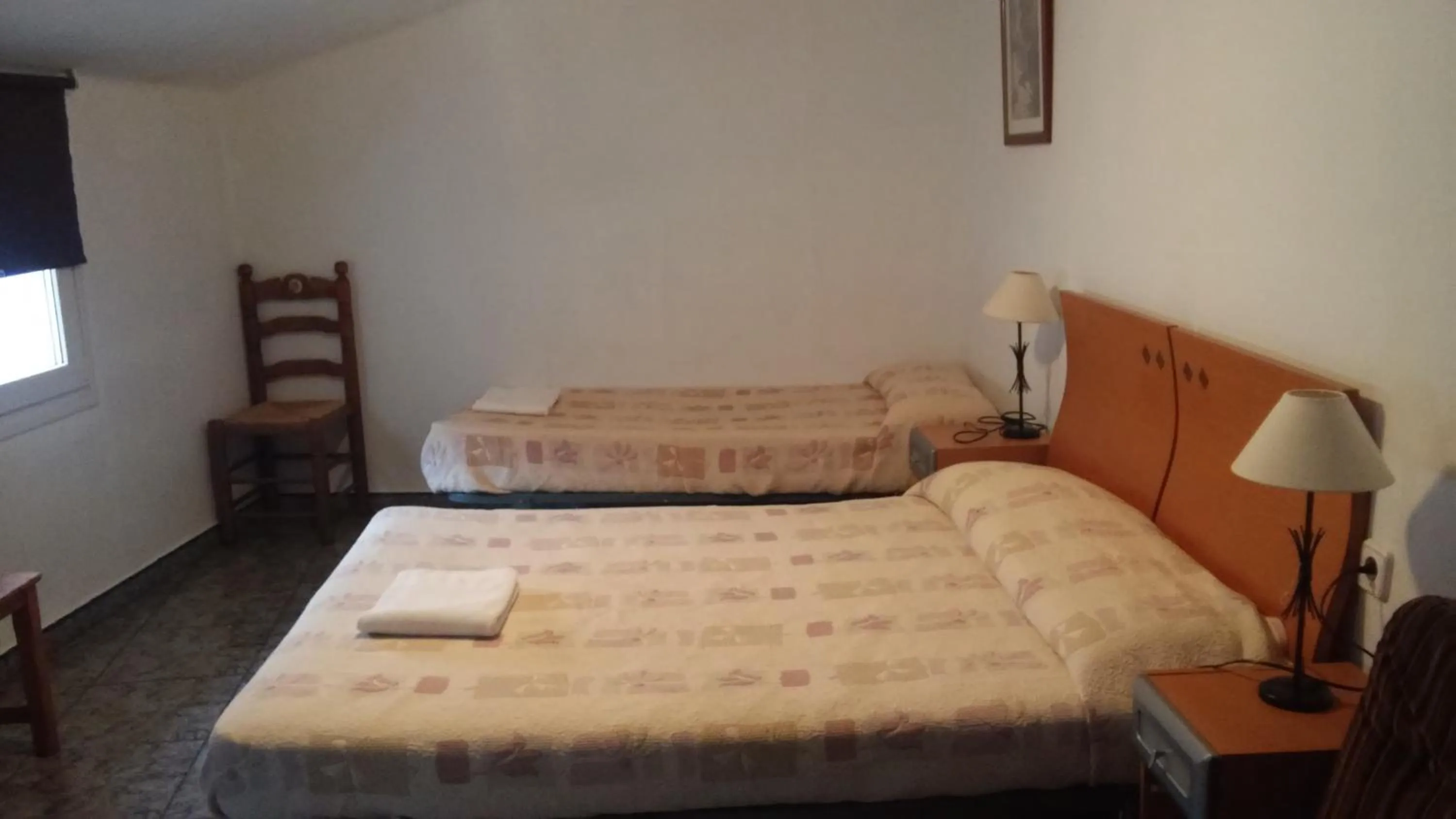 Decorative detail, Bed in Hostal Porta De Núria