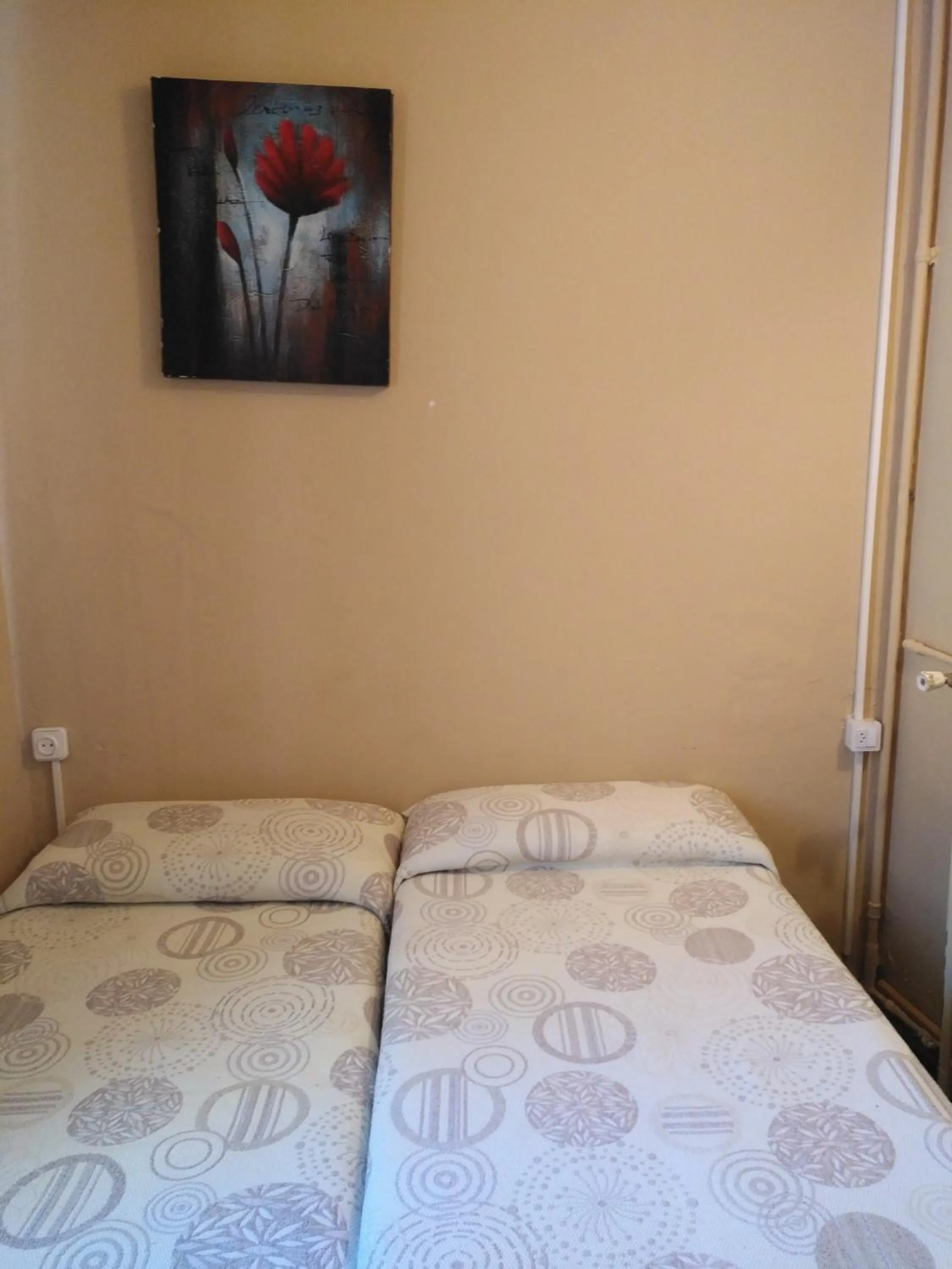 Decorative detail, Bed in Hostal Porta De Núria