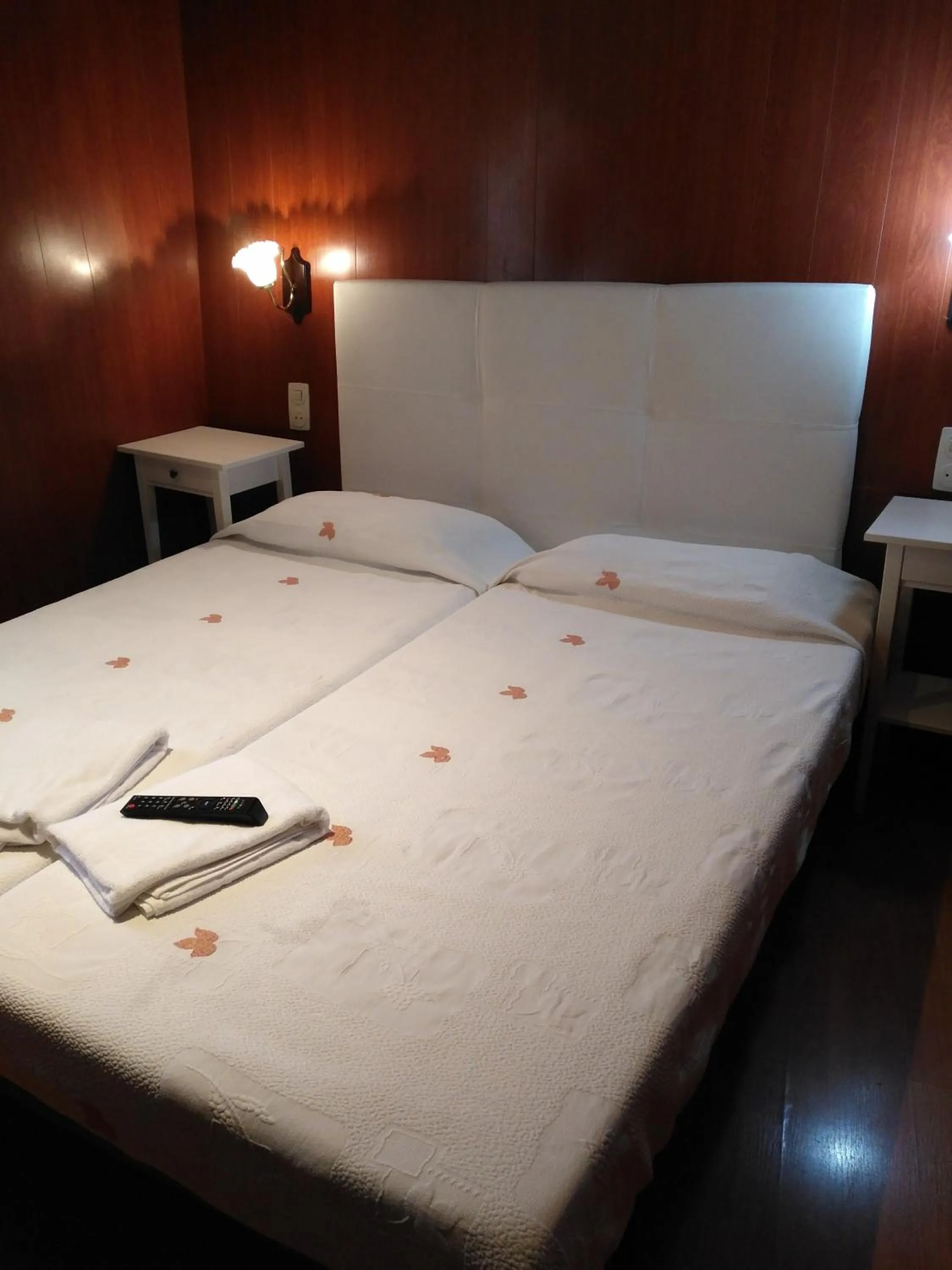 Decorative detail, Bed in Hostal Porta De Núria