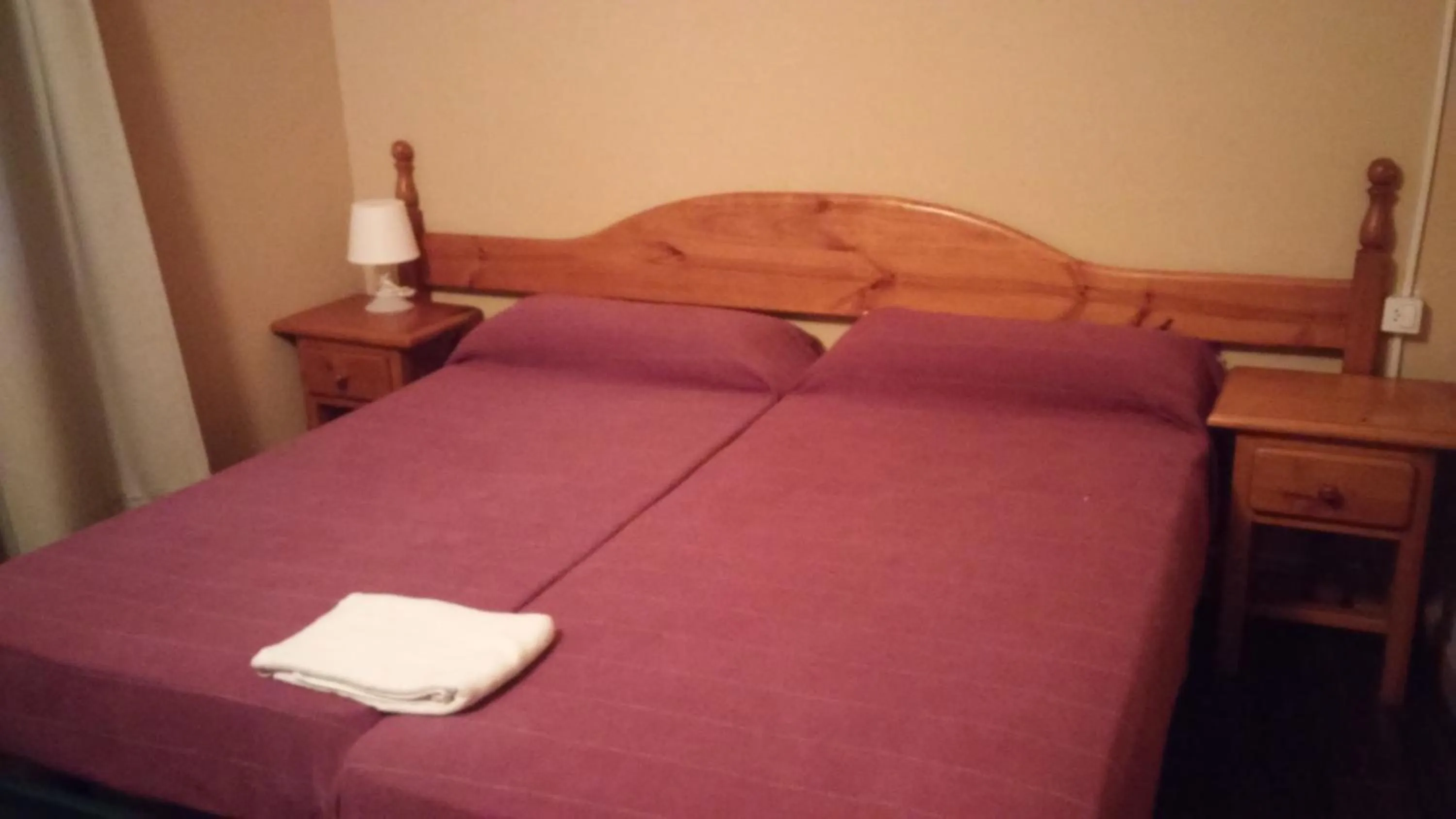 Decorative detail, Bed in Hostal Porta De Núria