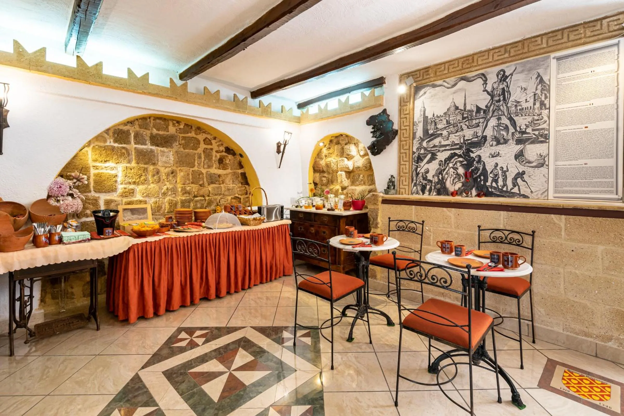 Buffet breakfast in Cava d'Oro