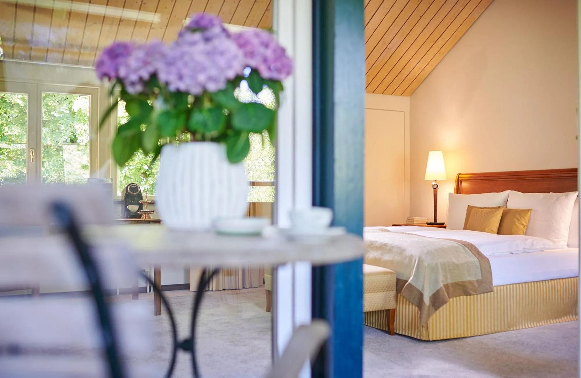 Bed in Hotel Hohenhaus