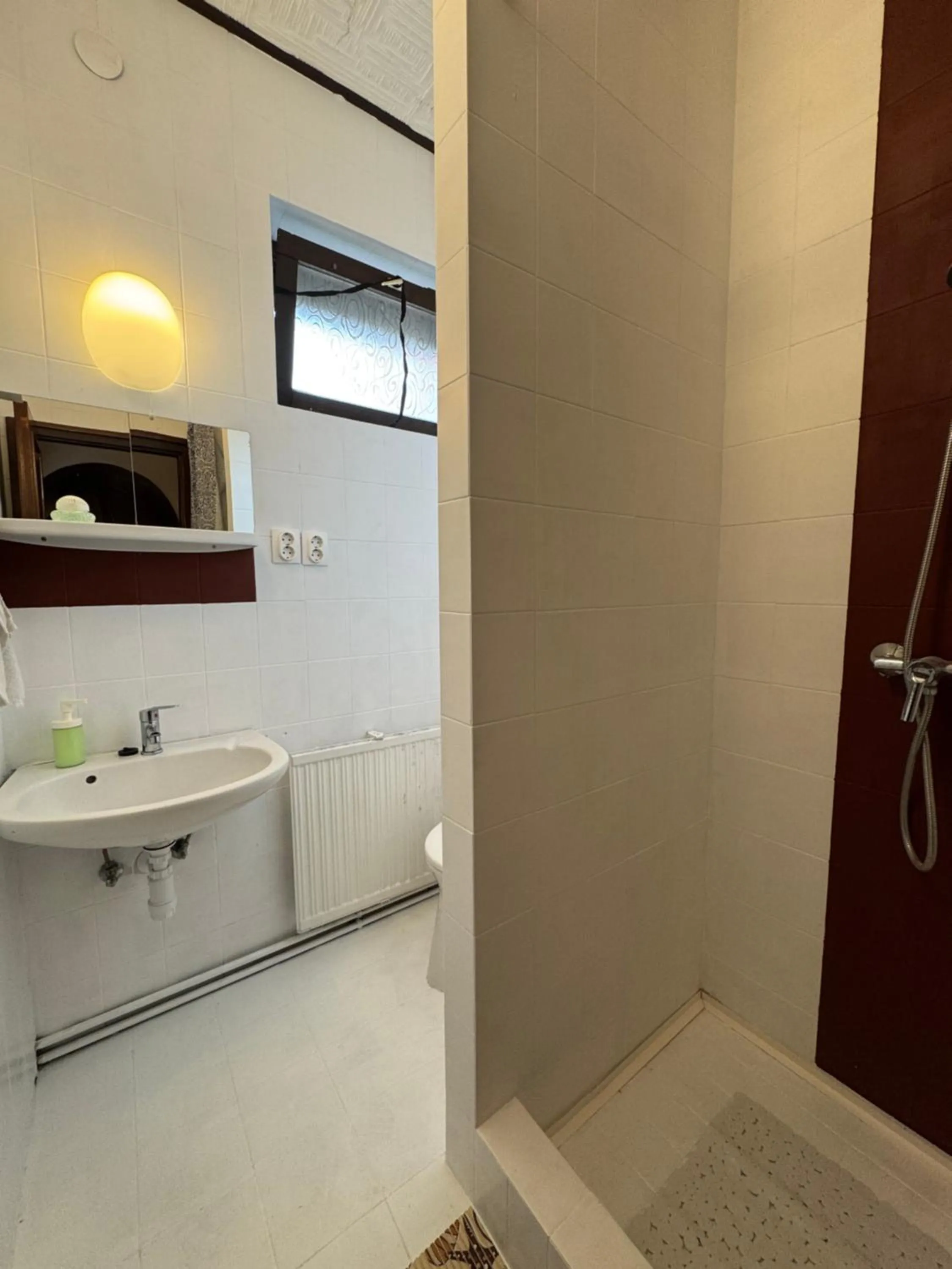 Shower in Palota Hostel