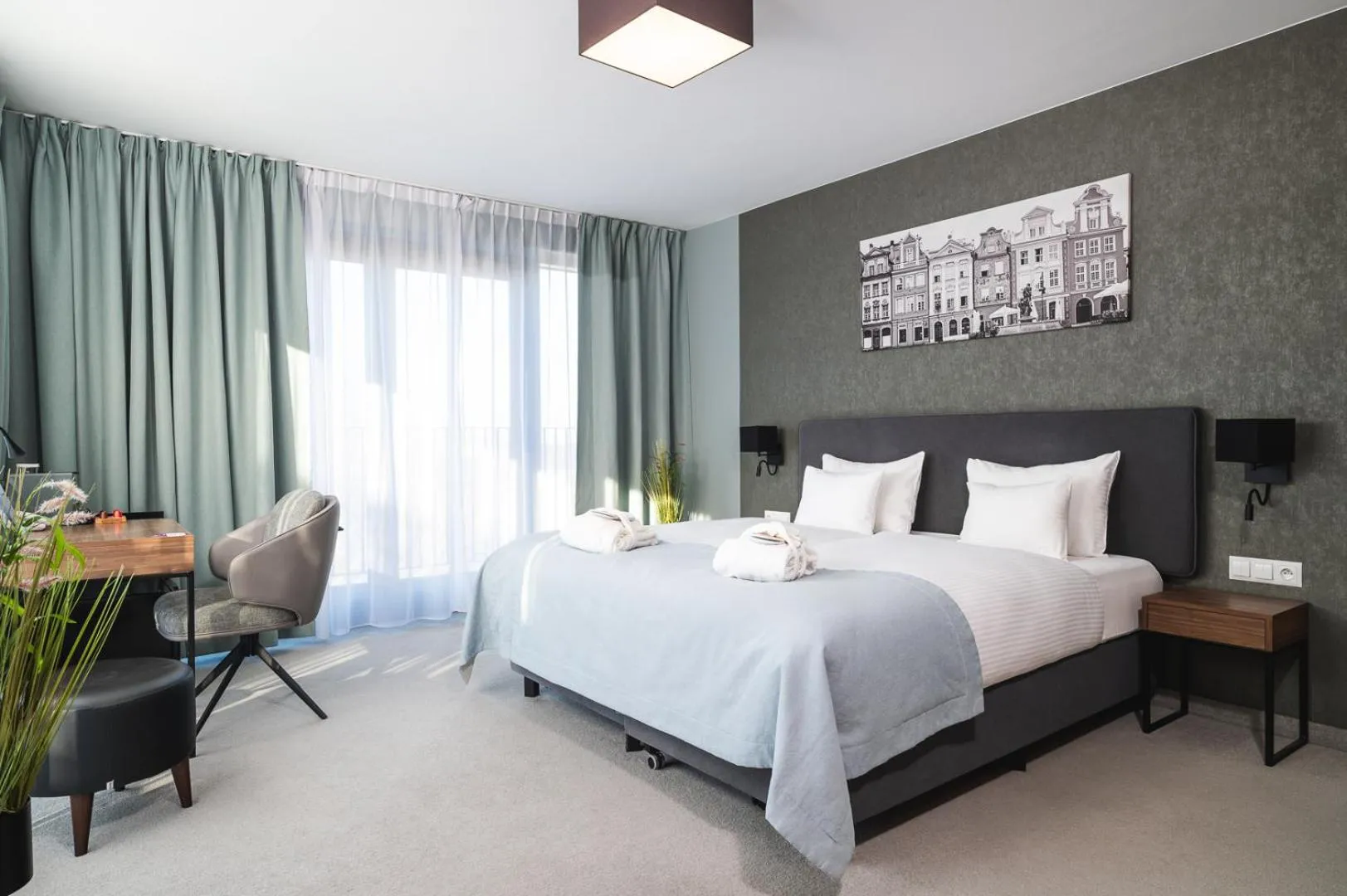 Bed in Focus Hotel Poznań