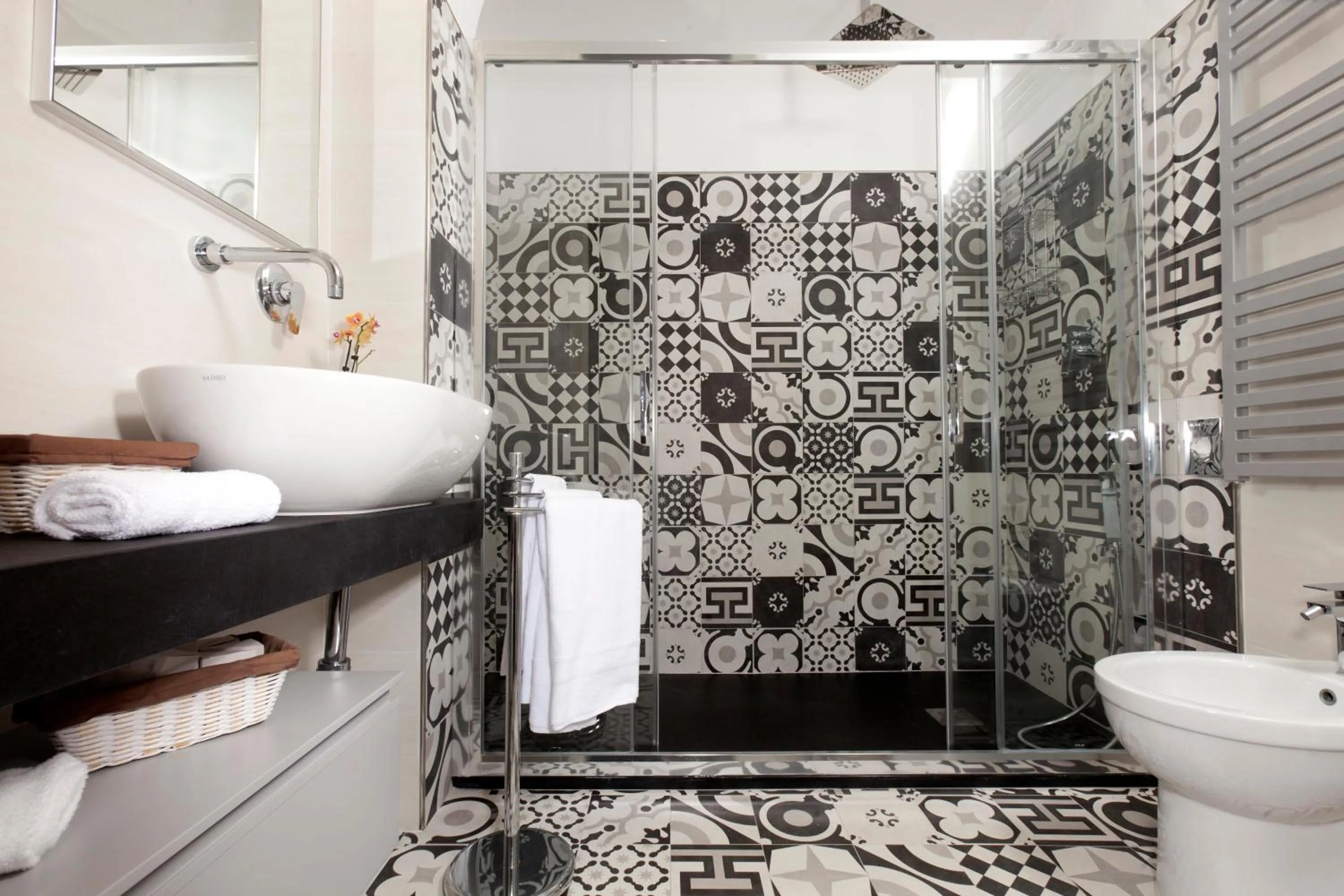 Toilet in Hotel Villa Domizia